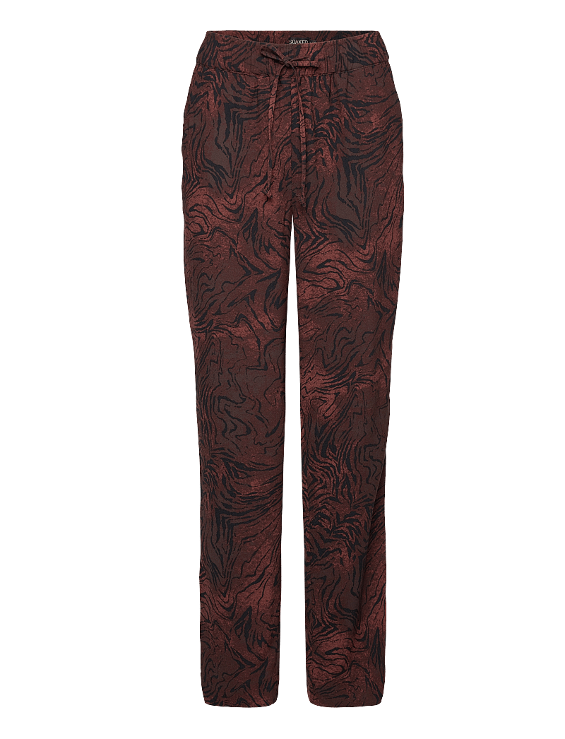 Soaked - SLShirley Printed Pants - straight leg hosen - java swirl print - 0