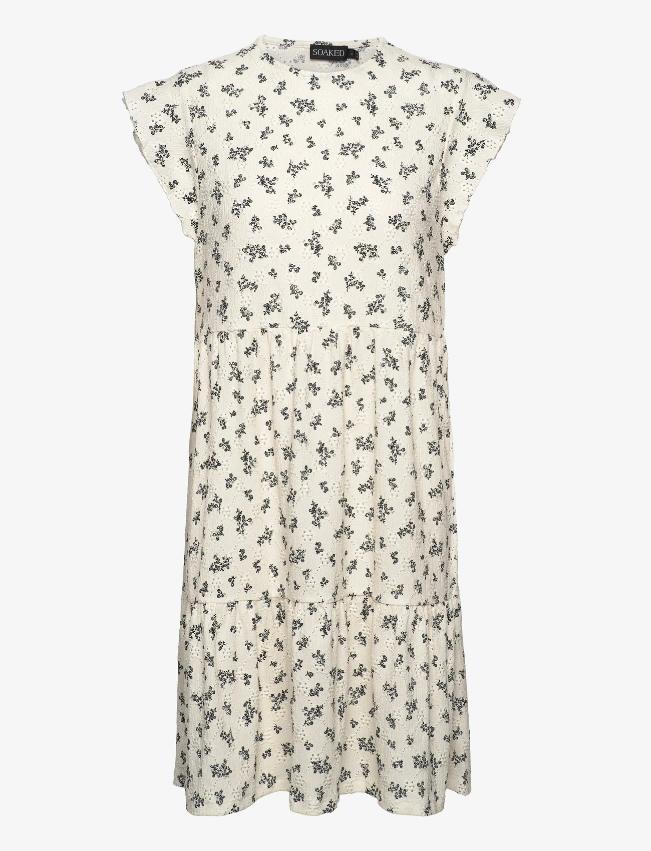 Soaked in Luxury - SLSuzie Ingvild Dress SS - vasaras kleitas - white seed capsule print - 0