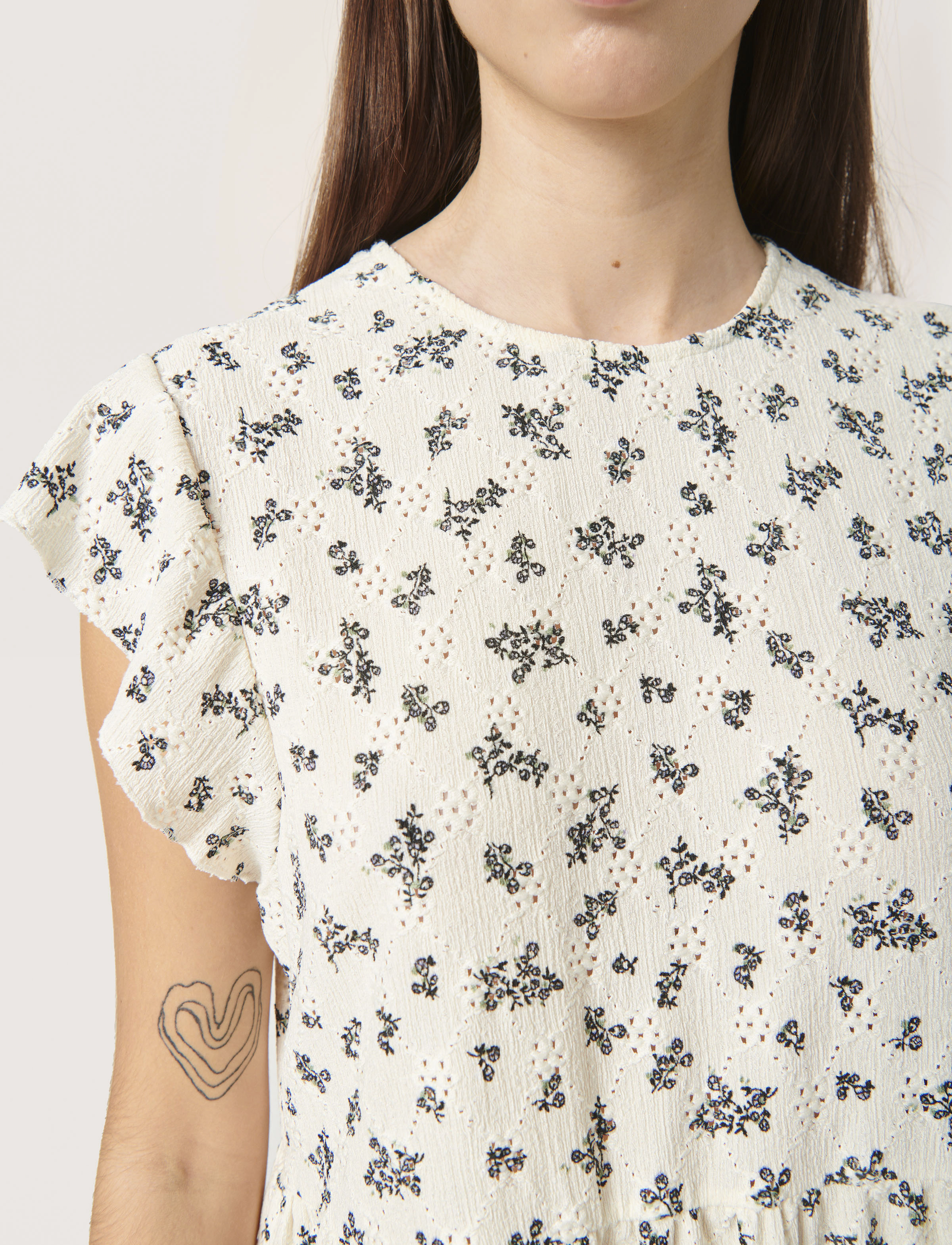 Soaked in Luxury - SLSuzie Ingvild Dress SS - white seed capsule print - 5