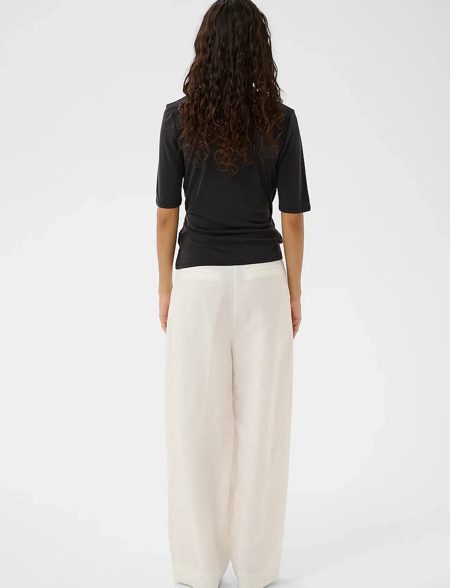 Soaked - SLColumbine Wrap Blouse SS - lühikeste varrukatega pluusid - black - 4