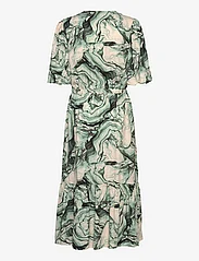 Soaked in Luxury - SLLivinna Midi Dress - skjortekjoler - loden green marble print - 1