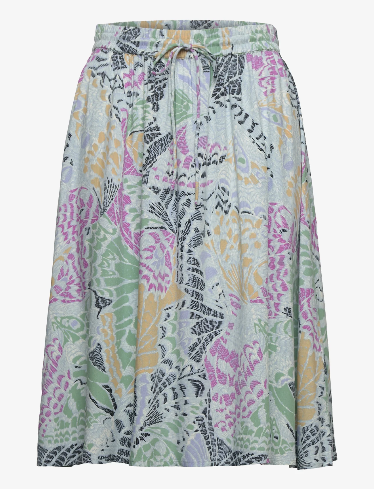Soaked in Luxury - SLLivinna Ilio Skirt - midi nederdele - multicolored butterfly print - 0