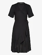 SLRosaline Wrap Dress - BLACK