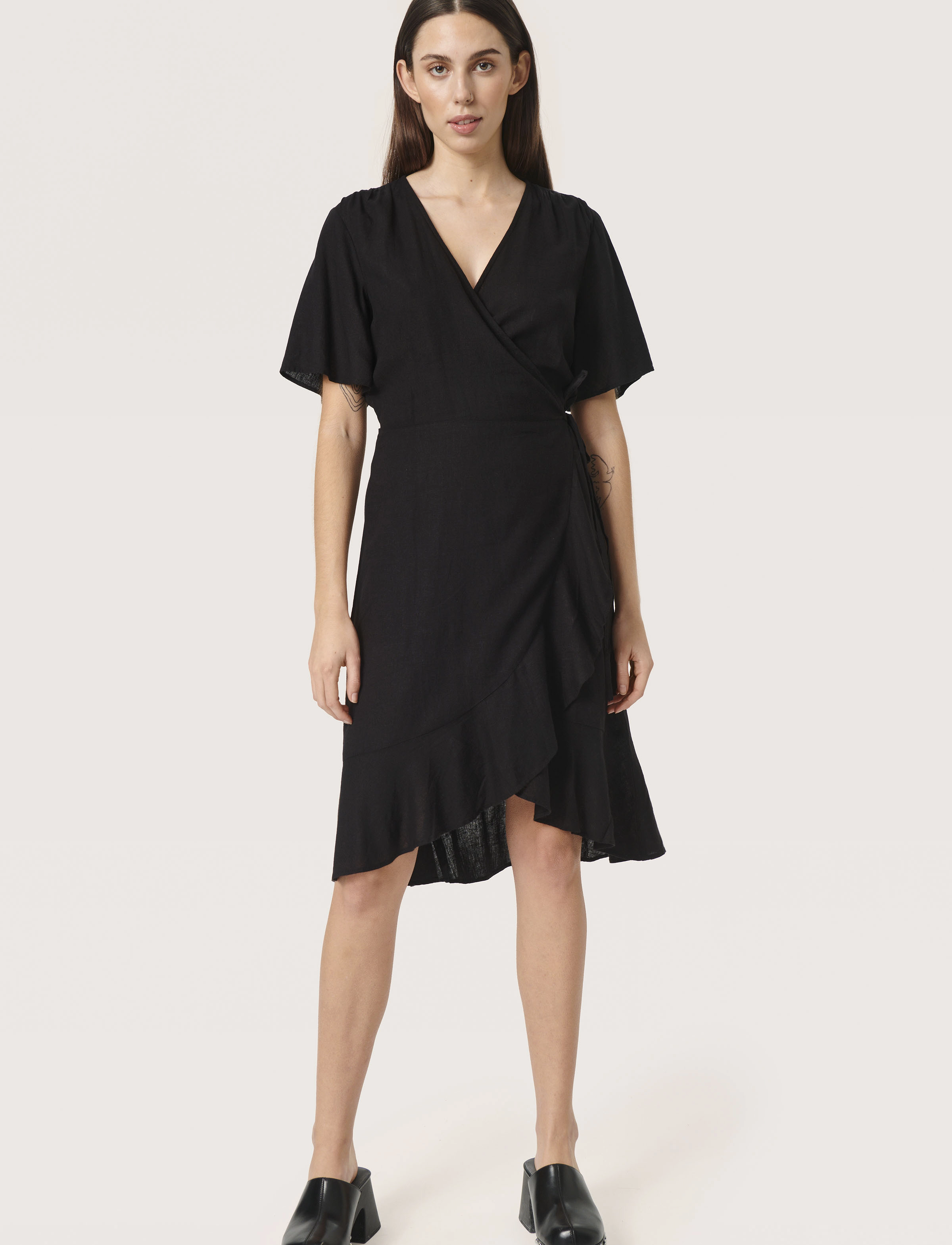 Soaked in Luxury - SLRosaline Wrap Dress - black - 3