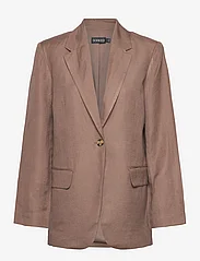 Soaked in Luxury - SLKimina Blazer - vakarėlių drabužiai išparduotuvių kainomis - brown lentil - 0
