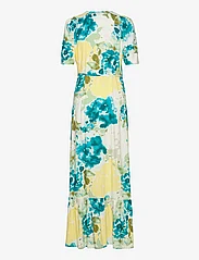Soaked in Luxury - SLIndre Karven Maxi Dress - omlottklänningar - deep lake watercolour print - 1