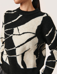 Soaked in Luxury - SLRakel Bates Pullover - pullover - black & white rock print - 5