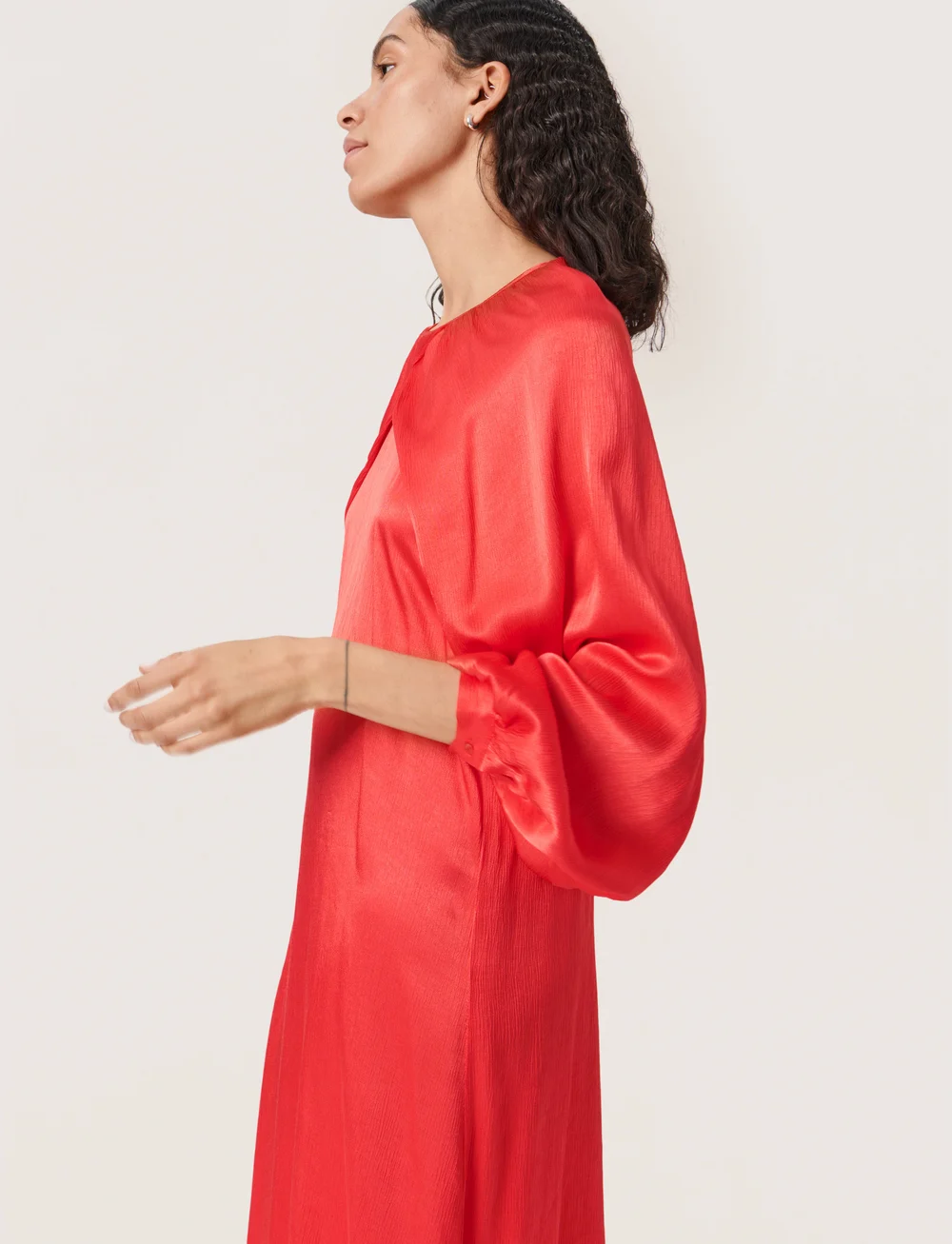 Soaked in Luxury - SLMela Dress - midi kjoler - bittersweet - 3