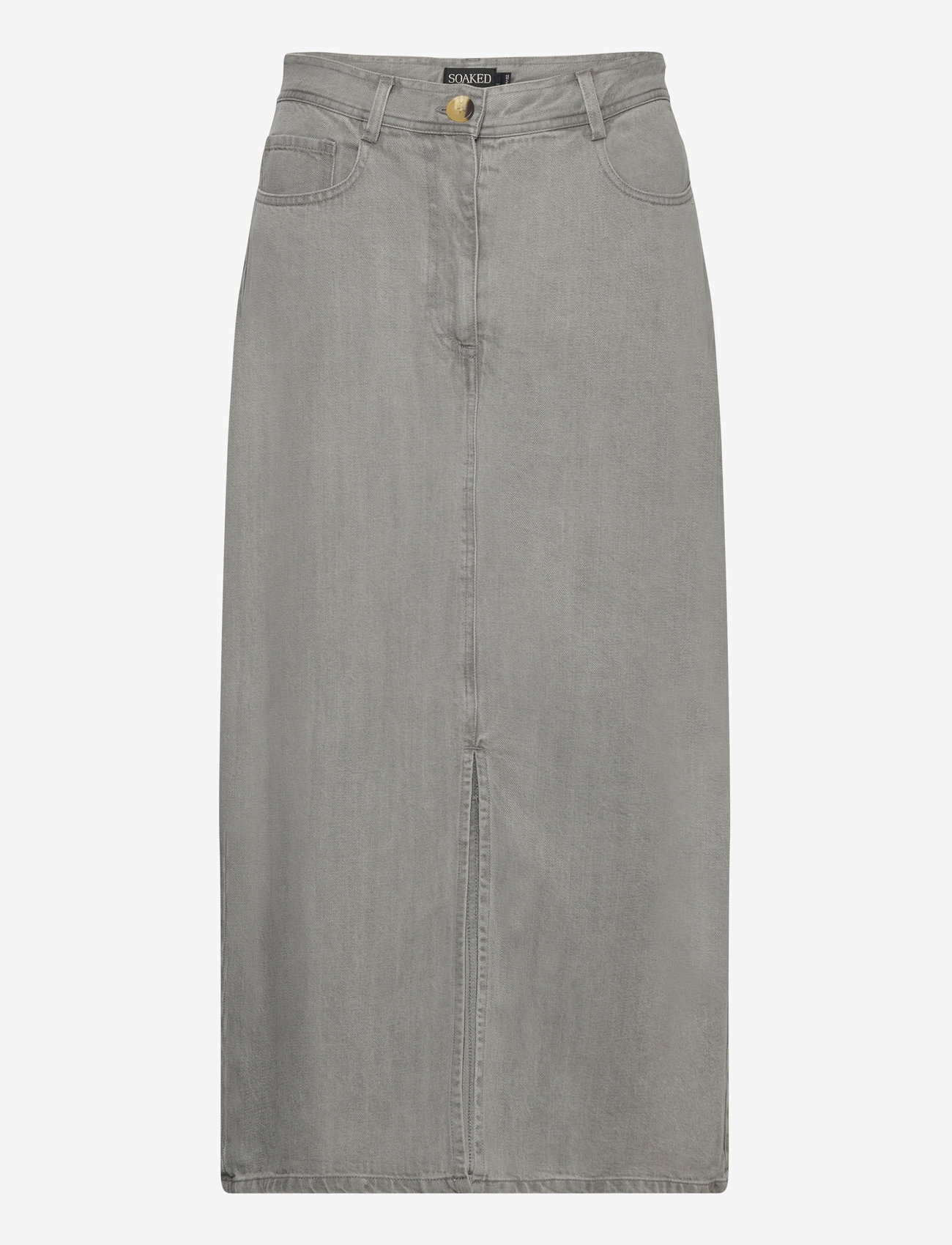 Soaked - SLFriday Skirt - midi nederdele - light grey denim - 1