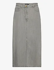 Soaked in Luxury - SLFriday Skirt - midi nederdele - light grey denim - 0