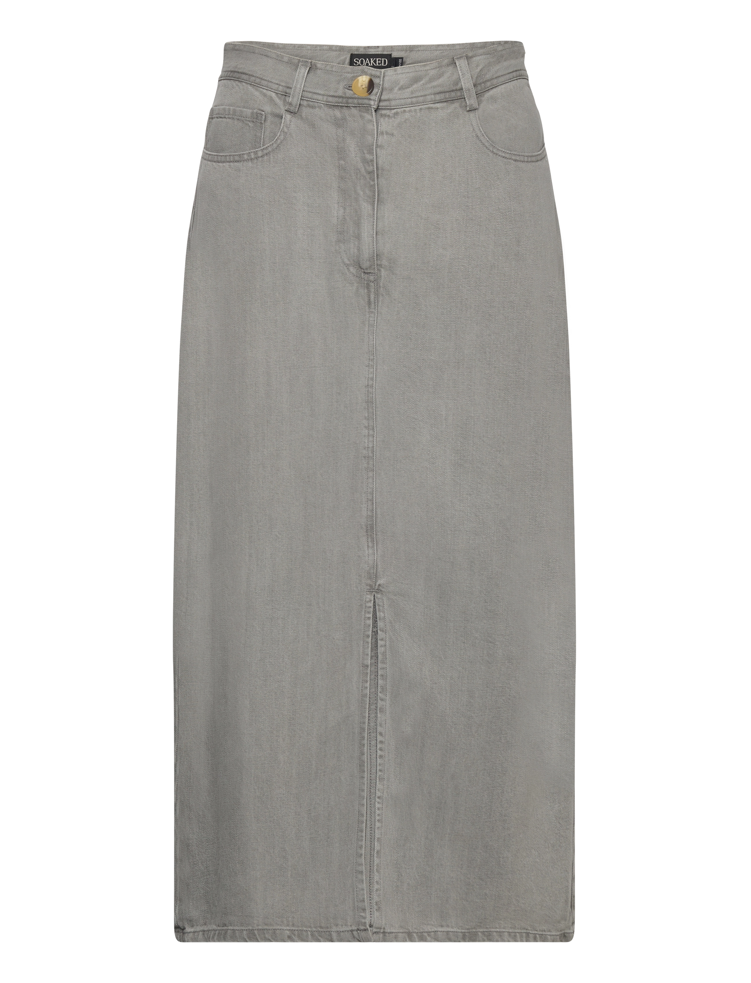Soaked SLFriday Skirt - Nederdele - LIGHT GREY DENIM / grey