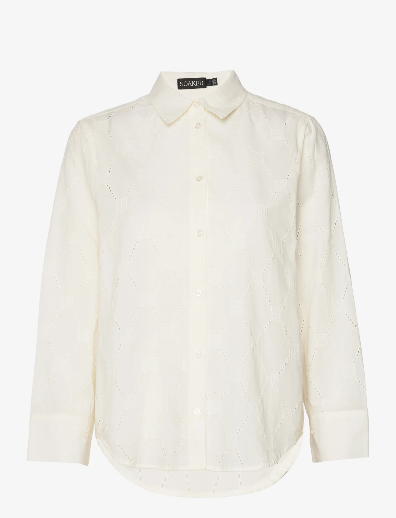 Soaked in Luxury - SLWillie Shirt LS - langærmede skjorter - whisper white - 0