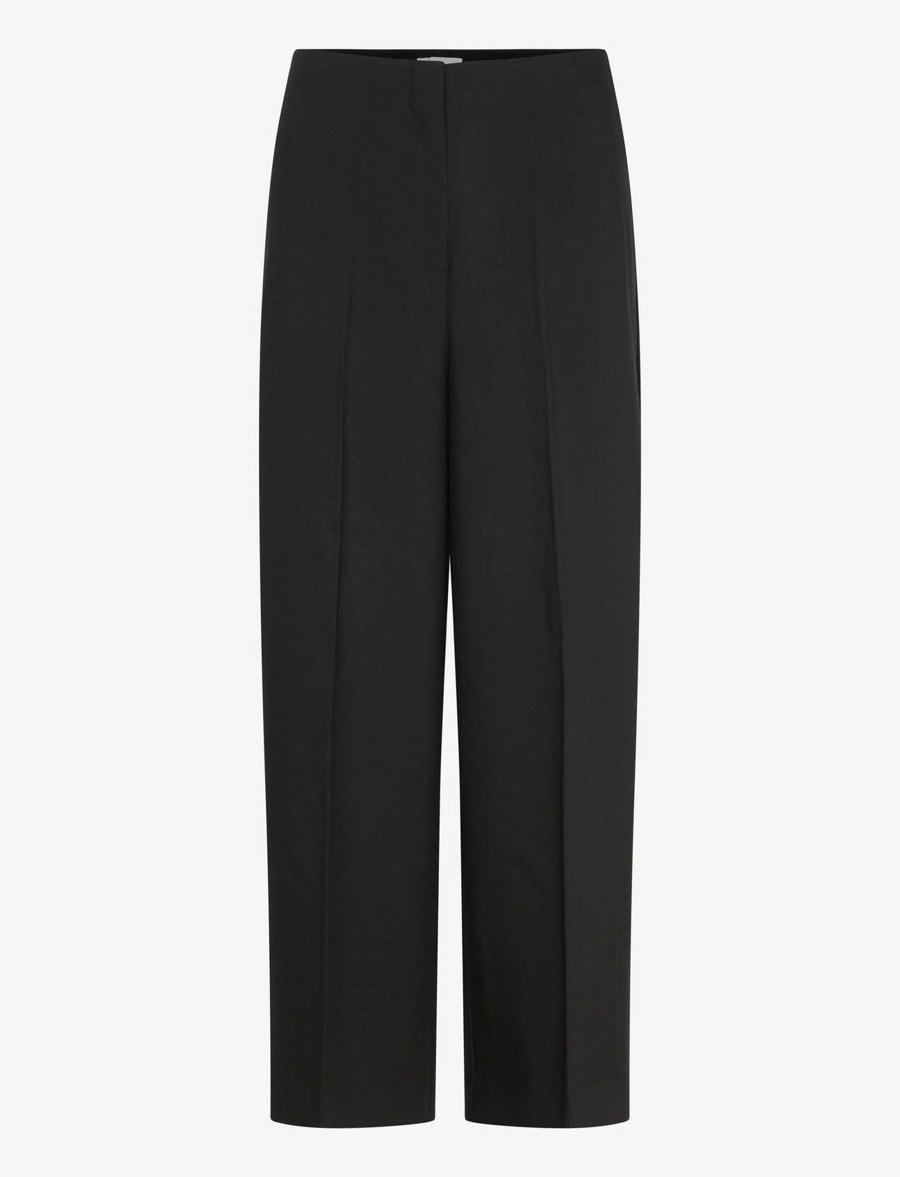 Soaked in Luxury - SLCorinne Wide Cropped Pants - laia säärega püksid - black - 0