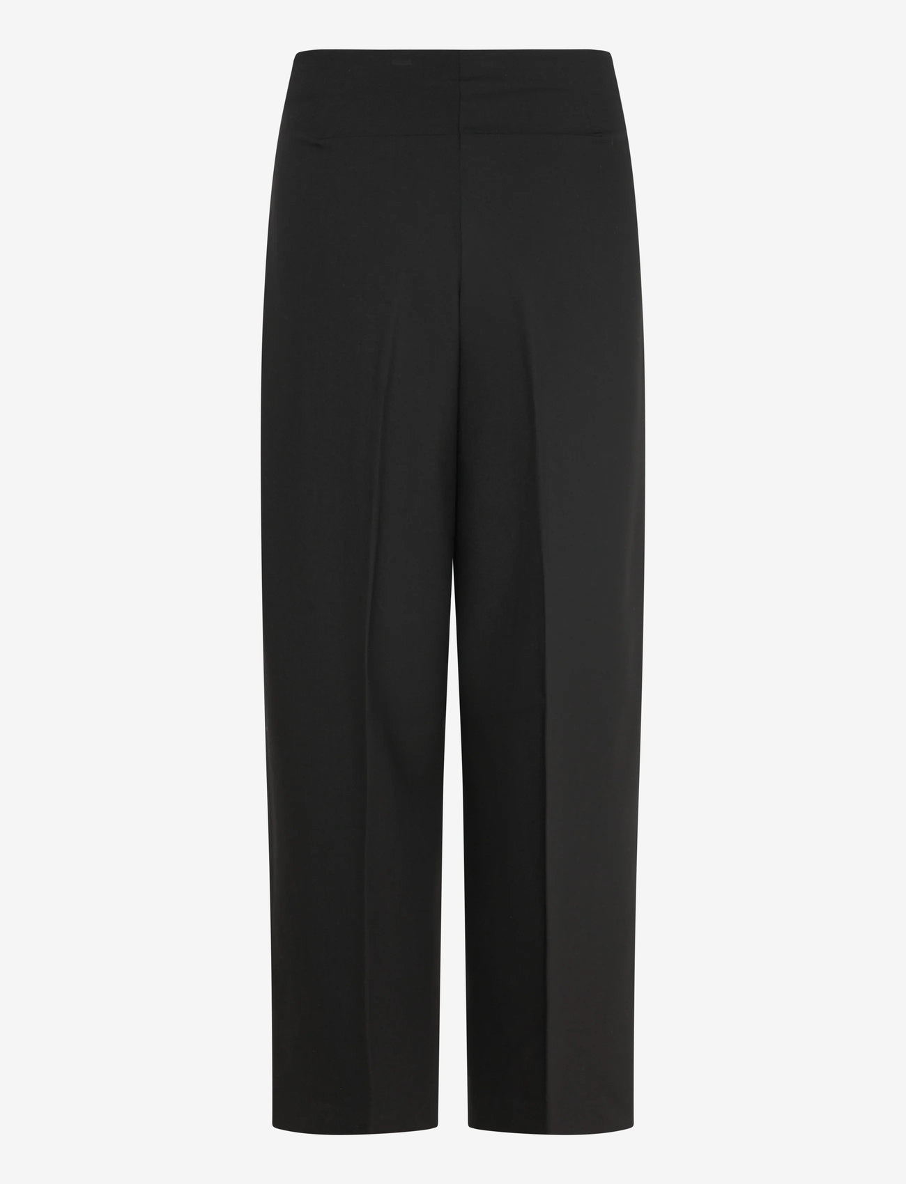 Soaked in Luxury - SLCorinne Wide Cropped Pants - laia säärega püksid - black - 1