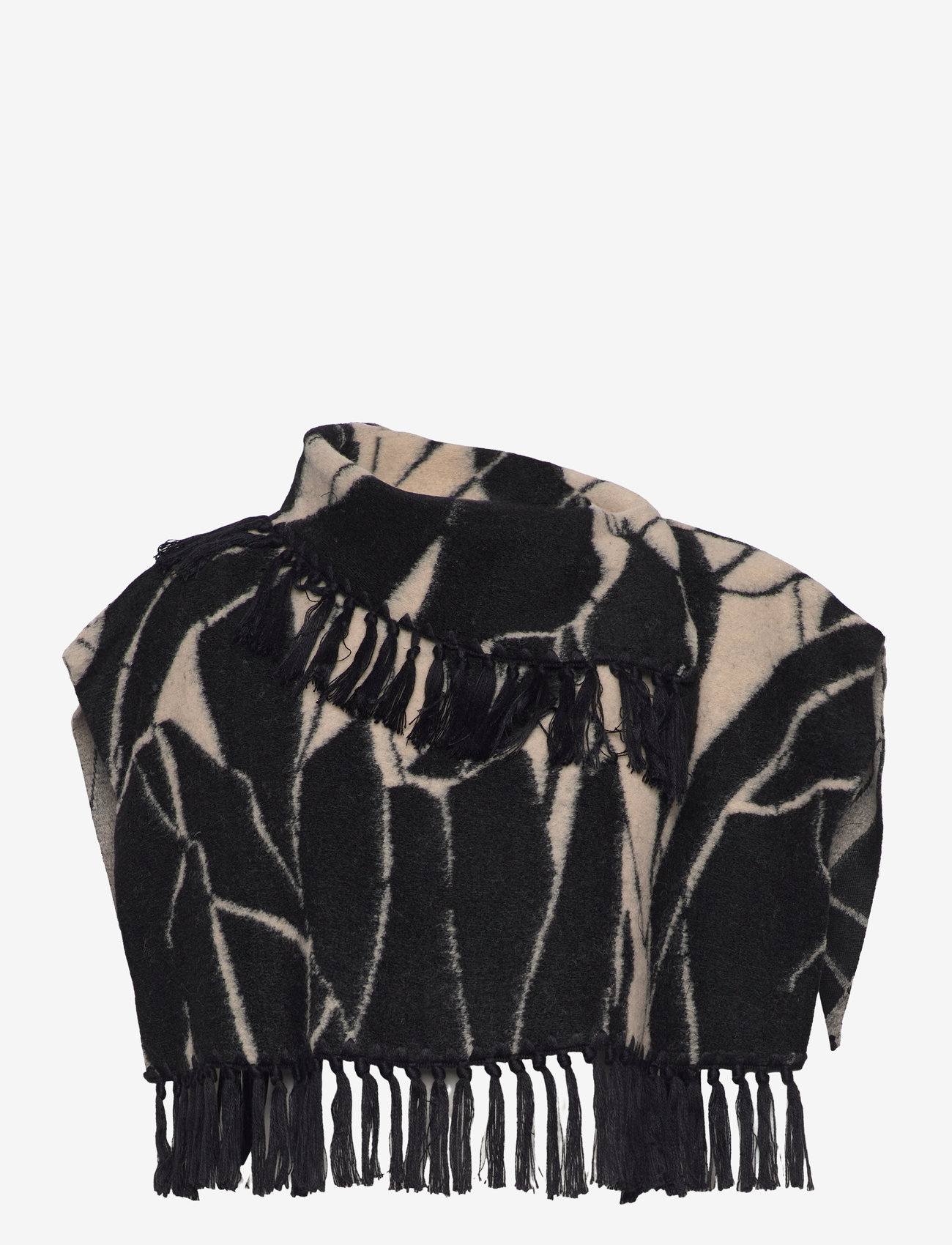 Soaked in Luxury - SLGale Bib - halsdukar - black & white rock print - 0