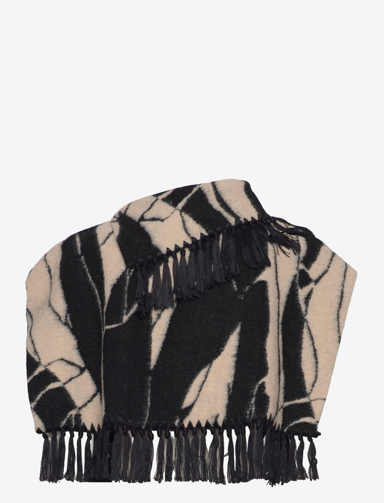 Soaked in Luxury - SLGale Bib - halsdukar - black & white rock print - 1