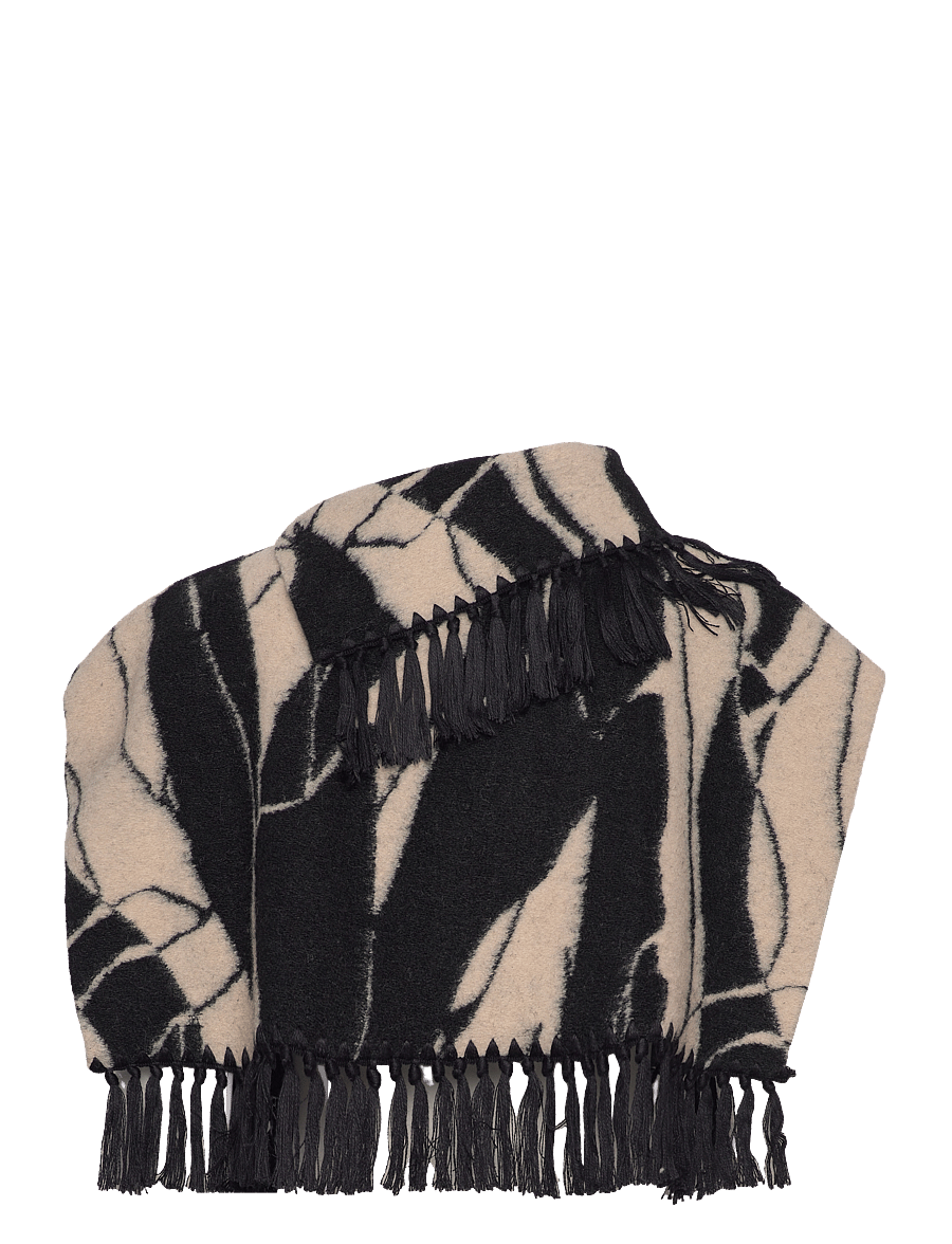Soaked - SLGale Bib - winterschals - black & white rock print - 1