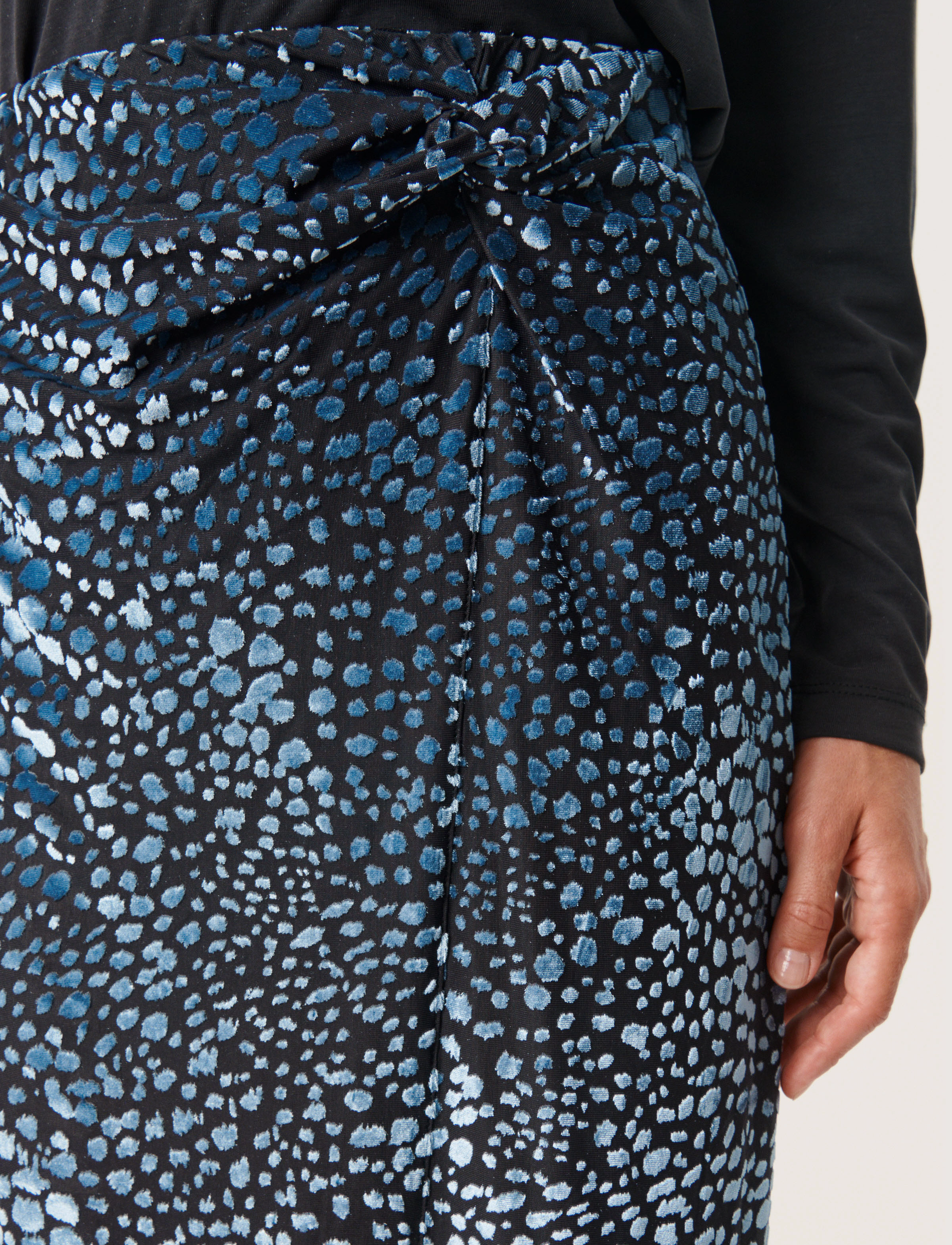 Soaked - SLNicha Skirt - midi nederdele - faded denim burn out - 5