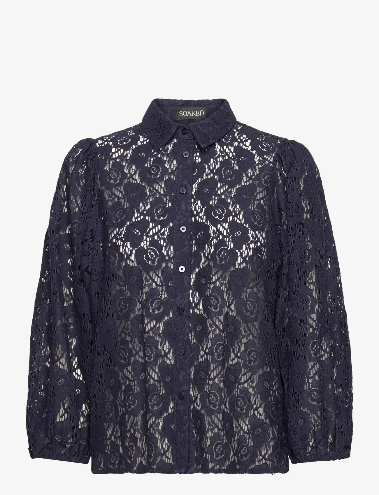 Soaked in Luxury - SLWela Stefani Blouse LS - blouses met lange mouwen - night sky - 0