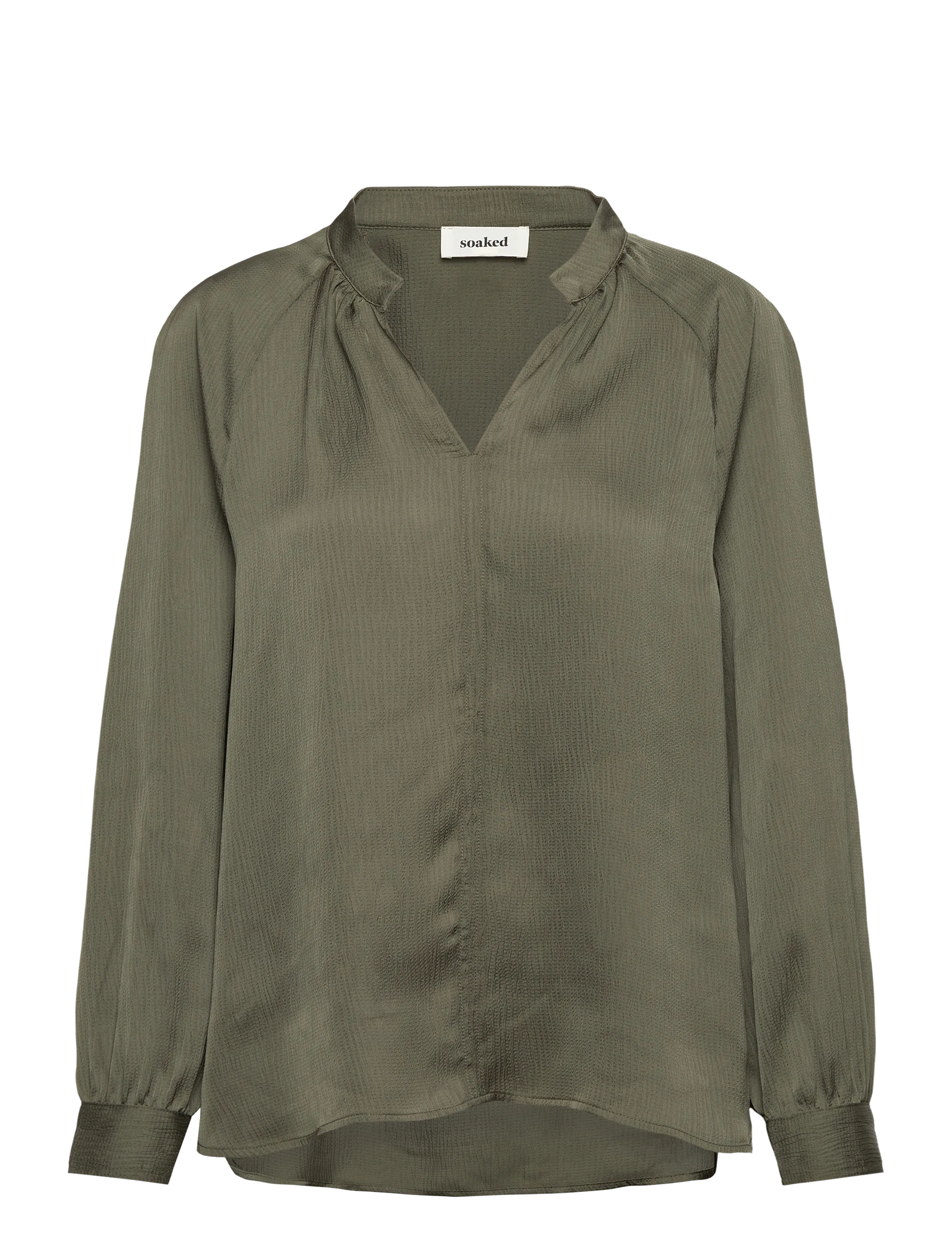 Soaked SLIoana Blouse LS - Blusen - GRAPE LEAF / khaki/green