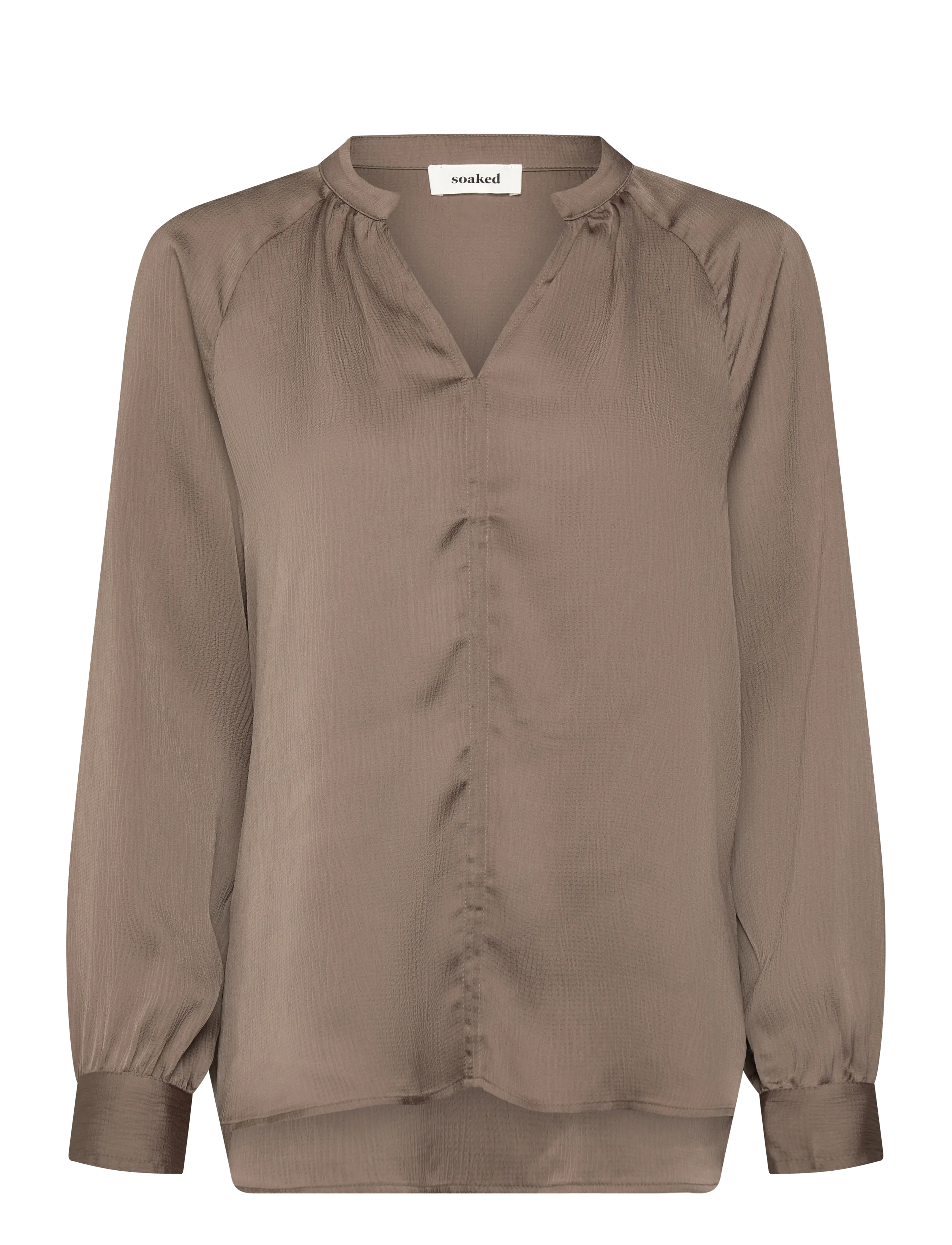 Soaked SLIoana Blouse LS - Bluser - MOREL / brown