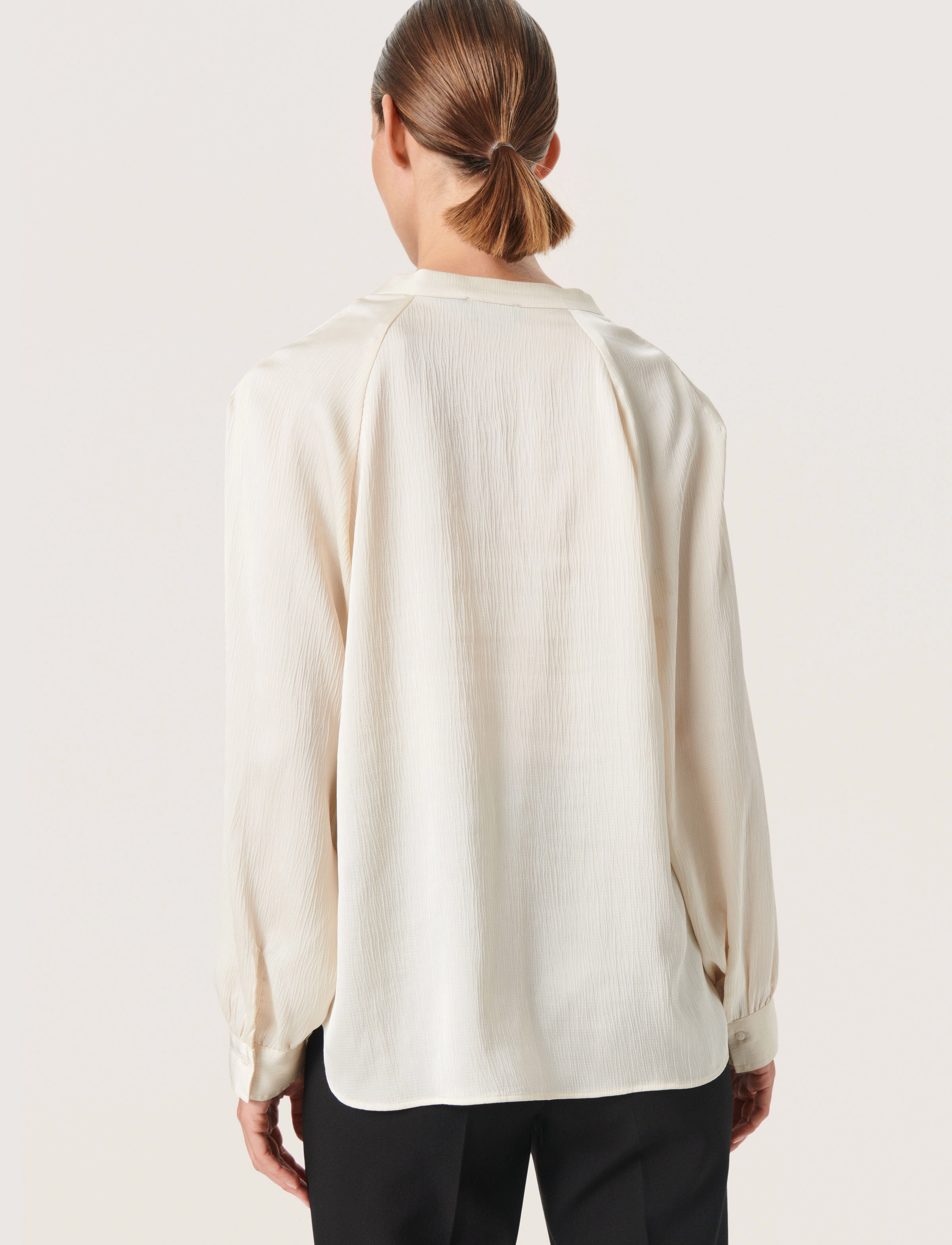 Soaked - SLIoana Blouse LS - langærmede skjorter - whisper white - 3