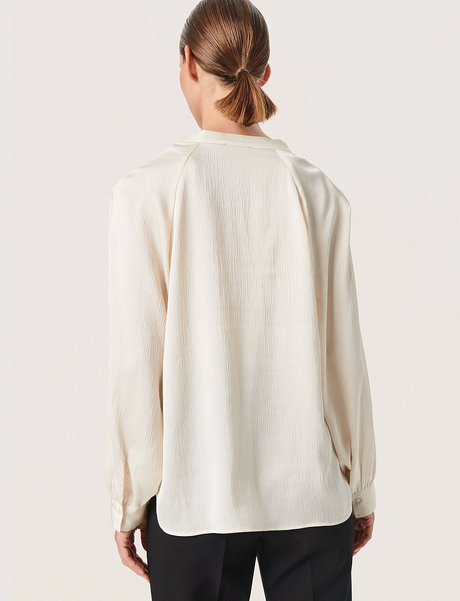 Soaked - SLIoana Blouse LS - langärmlige hemden - whisper white - 3