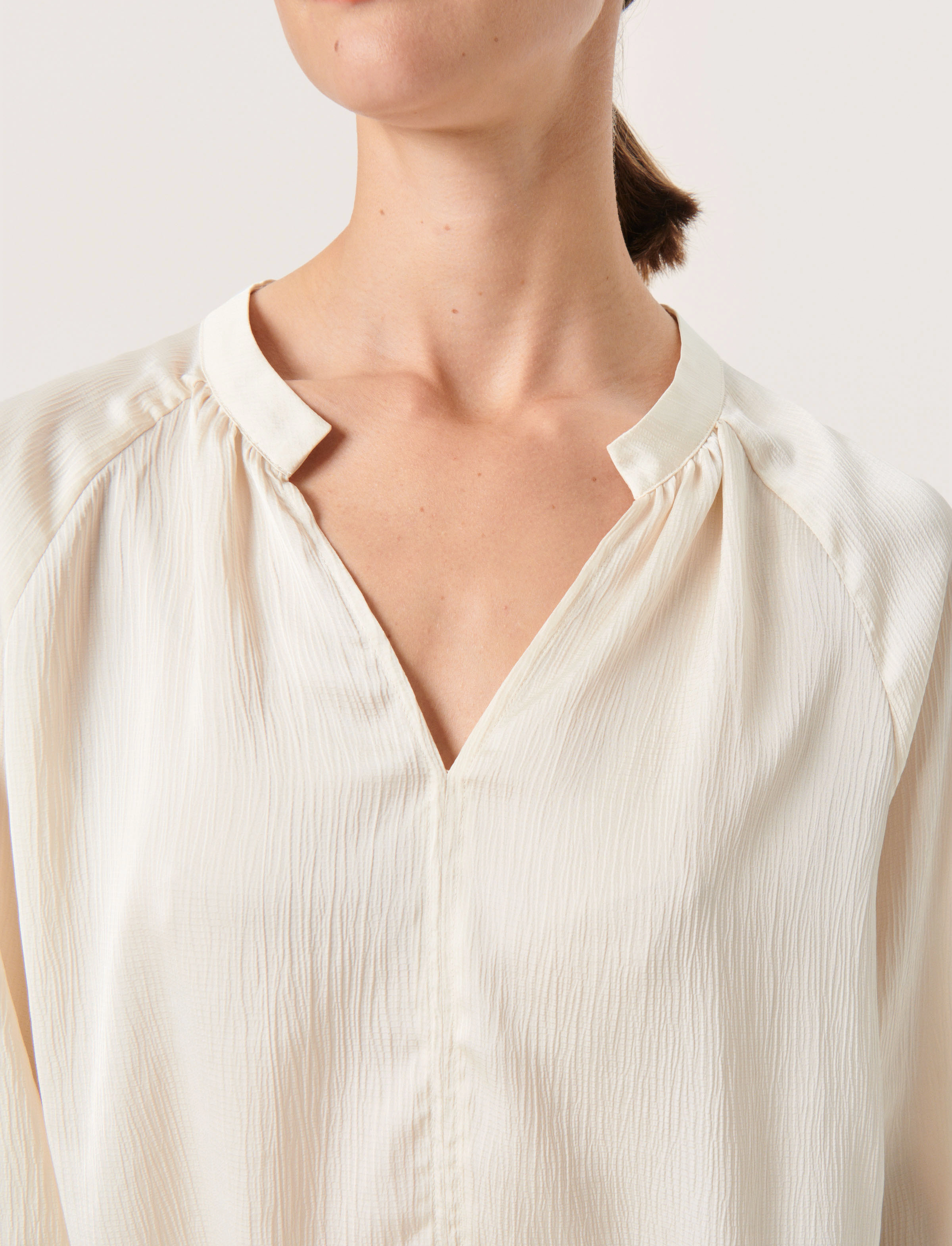Soaked - SLIoana Blouse LS - langærmede skjorter - whisper white - 4
