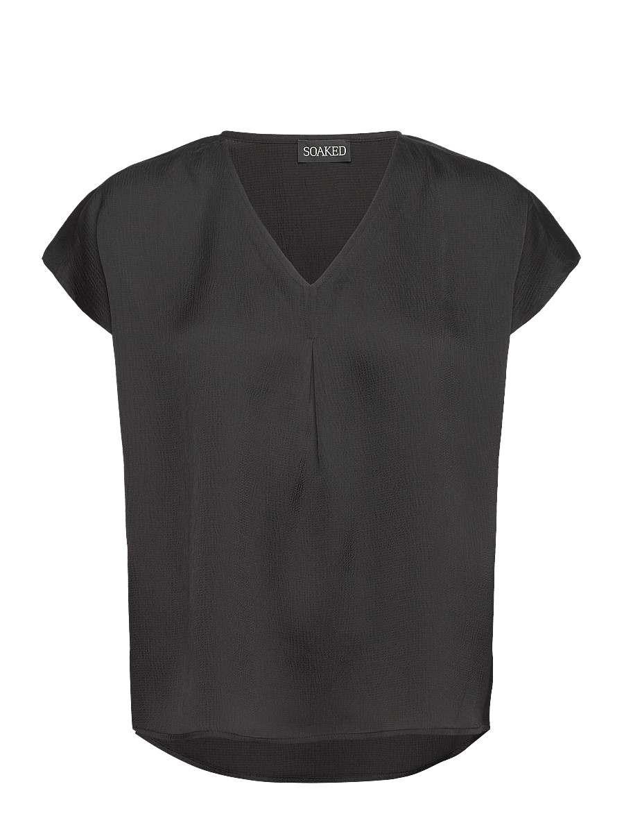 Soaked - SLIoana Marija Top - kurzärmelige blusen - black - 1