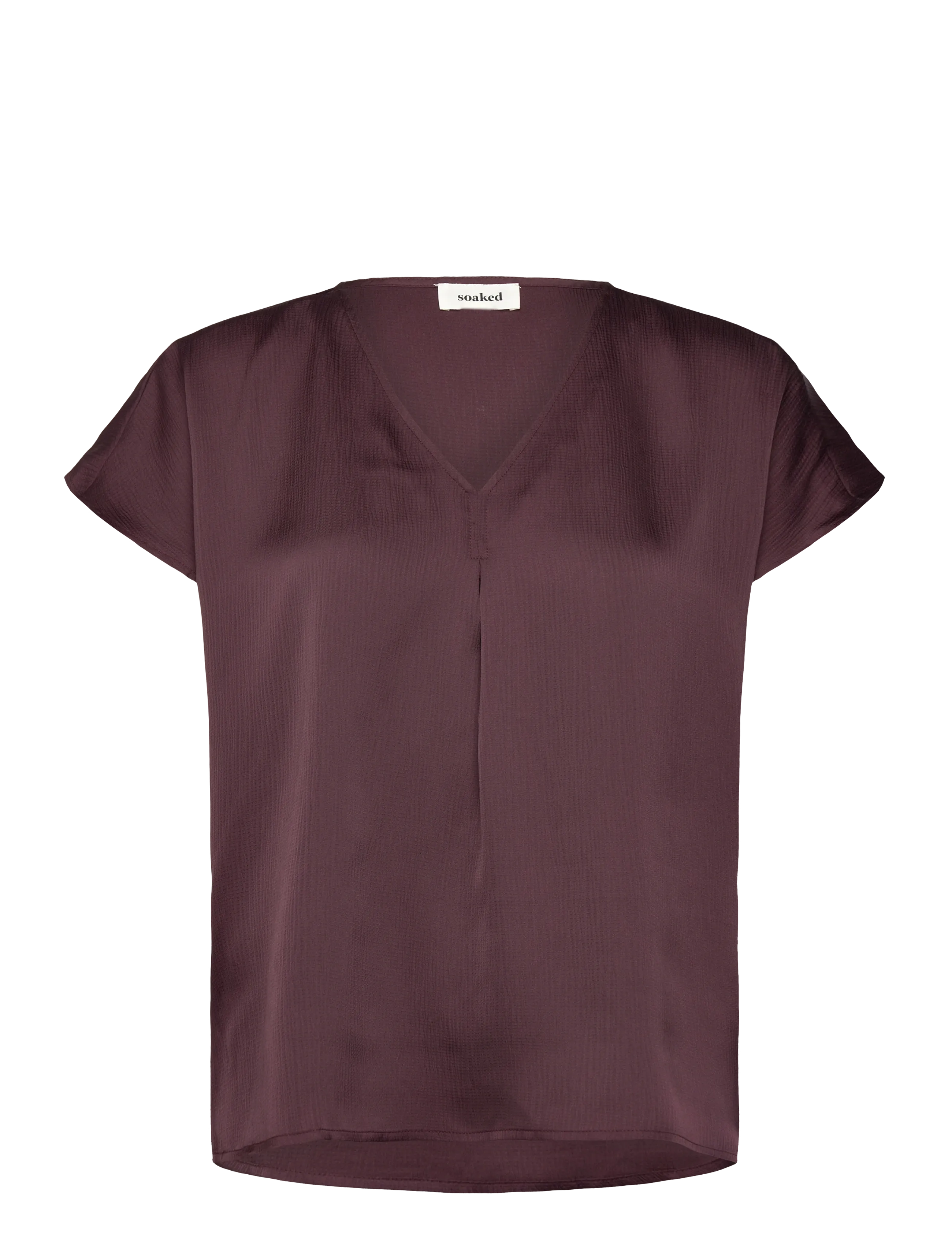 Soaked in Luxury SLIoana Marija Top - Kortærmede bluser - FUDGE / burgundy