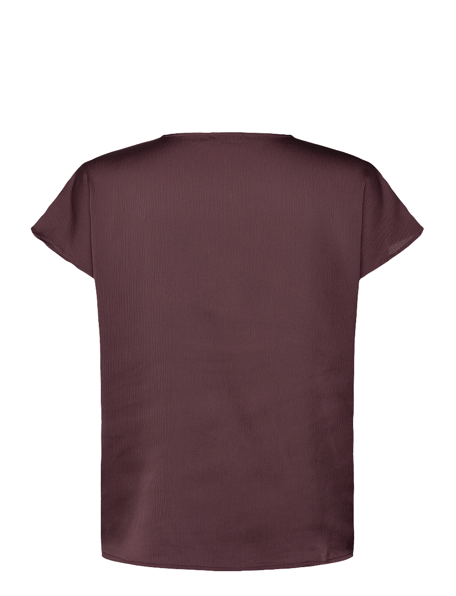 Soaked - SLIoana Marija Top - kurzärmelige blusen - fudge - 1