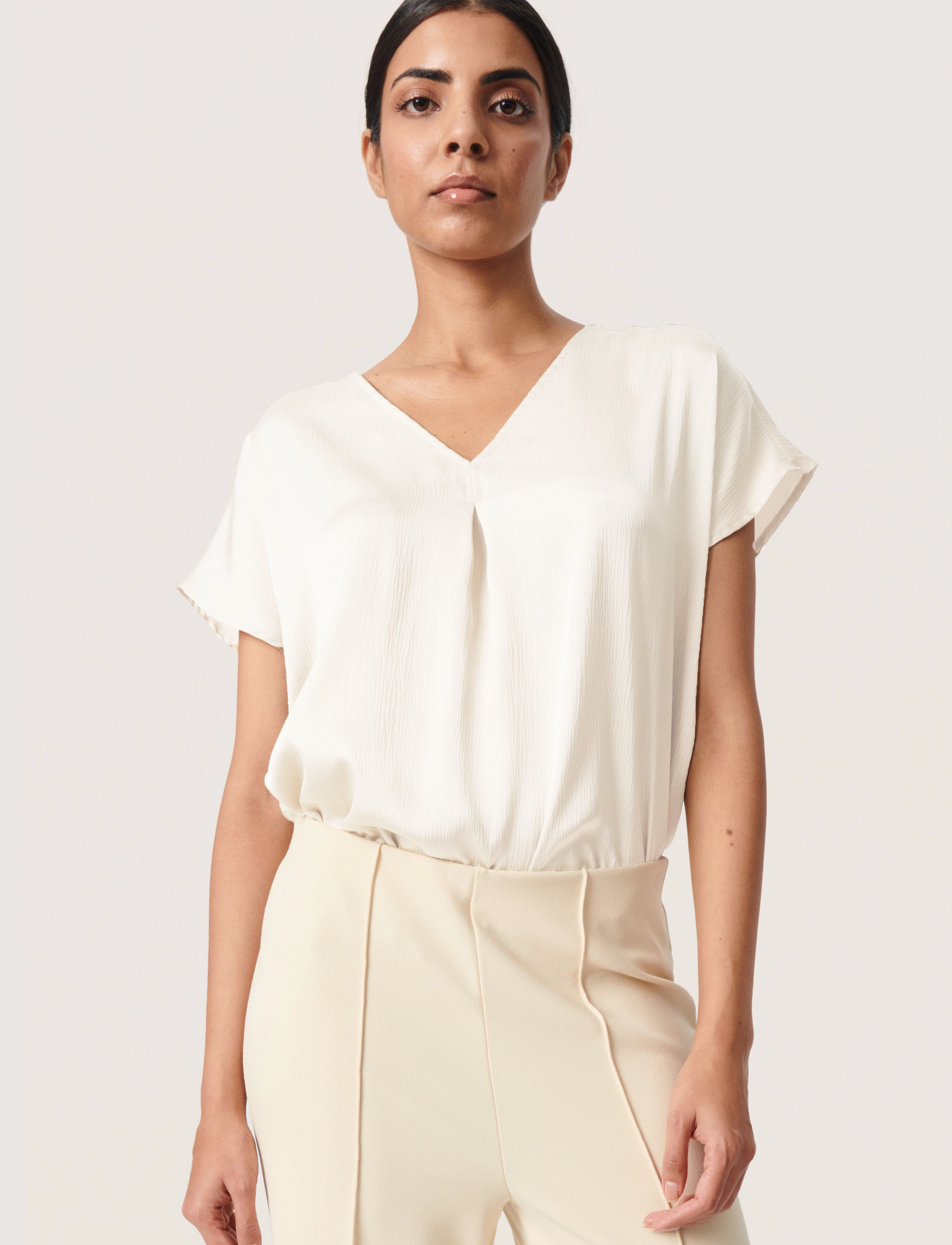 Soaked SLIoana Marija Top - Blusen - WHISPER WHITE / white