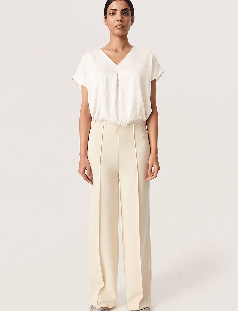 Soaked - SLIoana Marija Top - kurzämlige blusen - whisper white - 3
