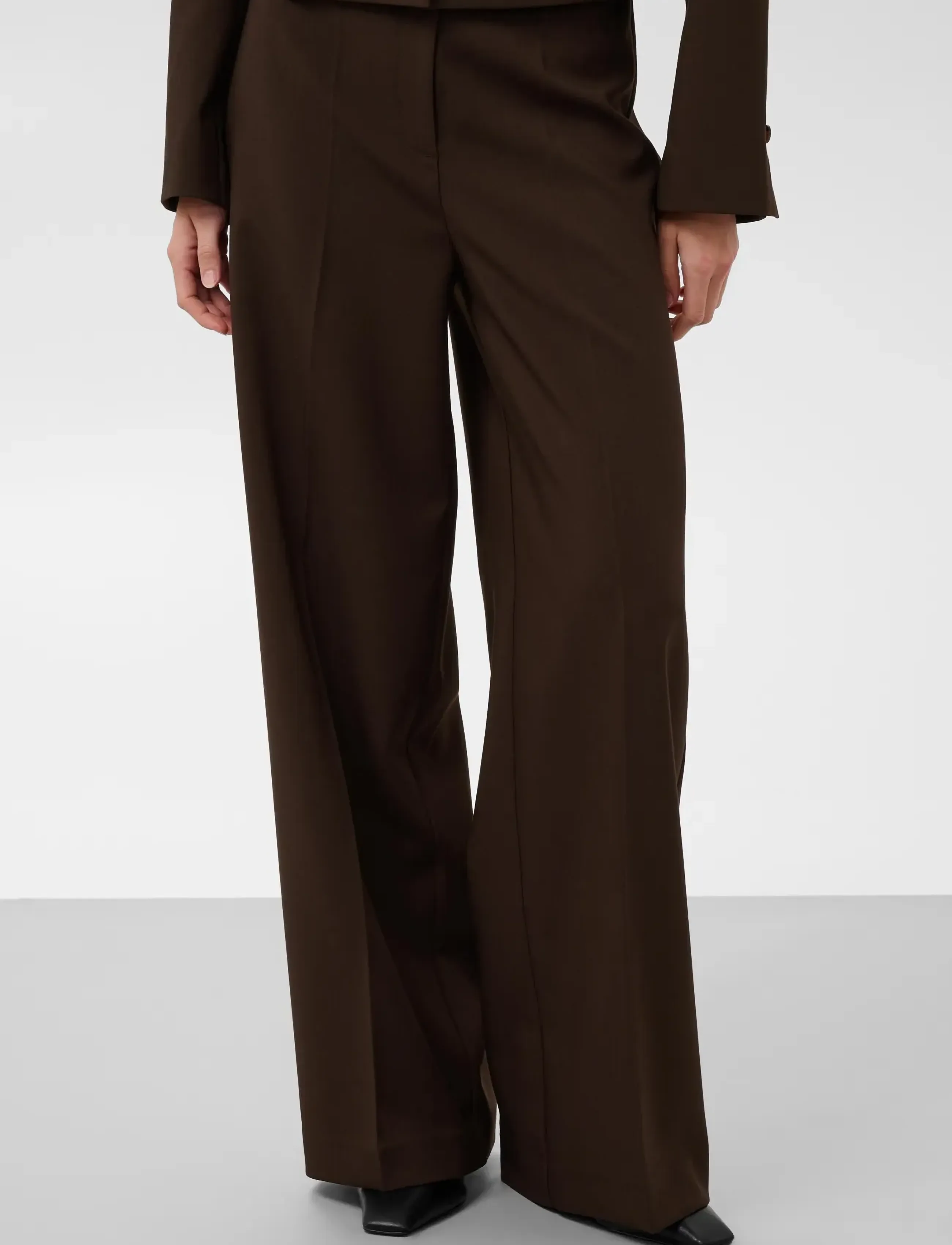 Soaked SLCorinne Wide Long Pants - Clothing - MOLE' / brown