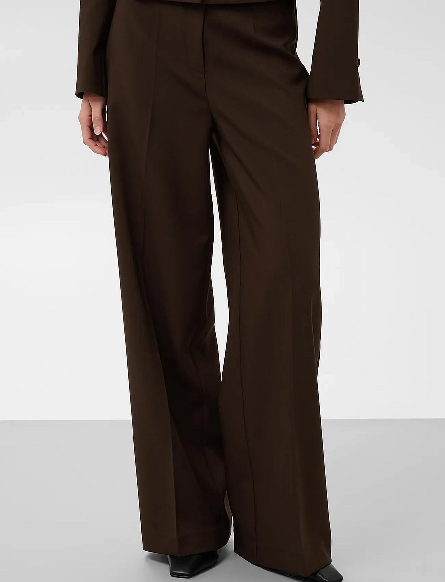 Soaked - SLCorinne Wide Long Pants - hose mit geradem bein - mole' - 0
