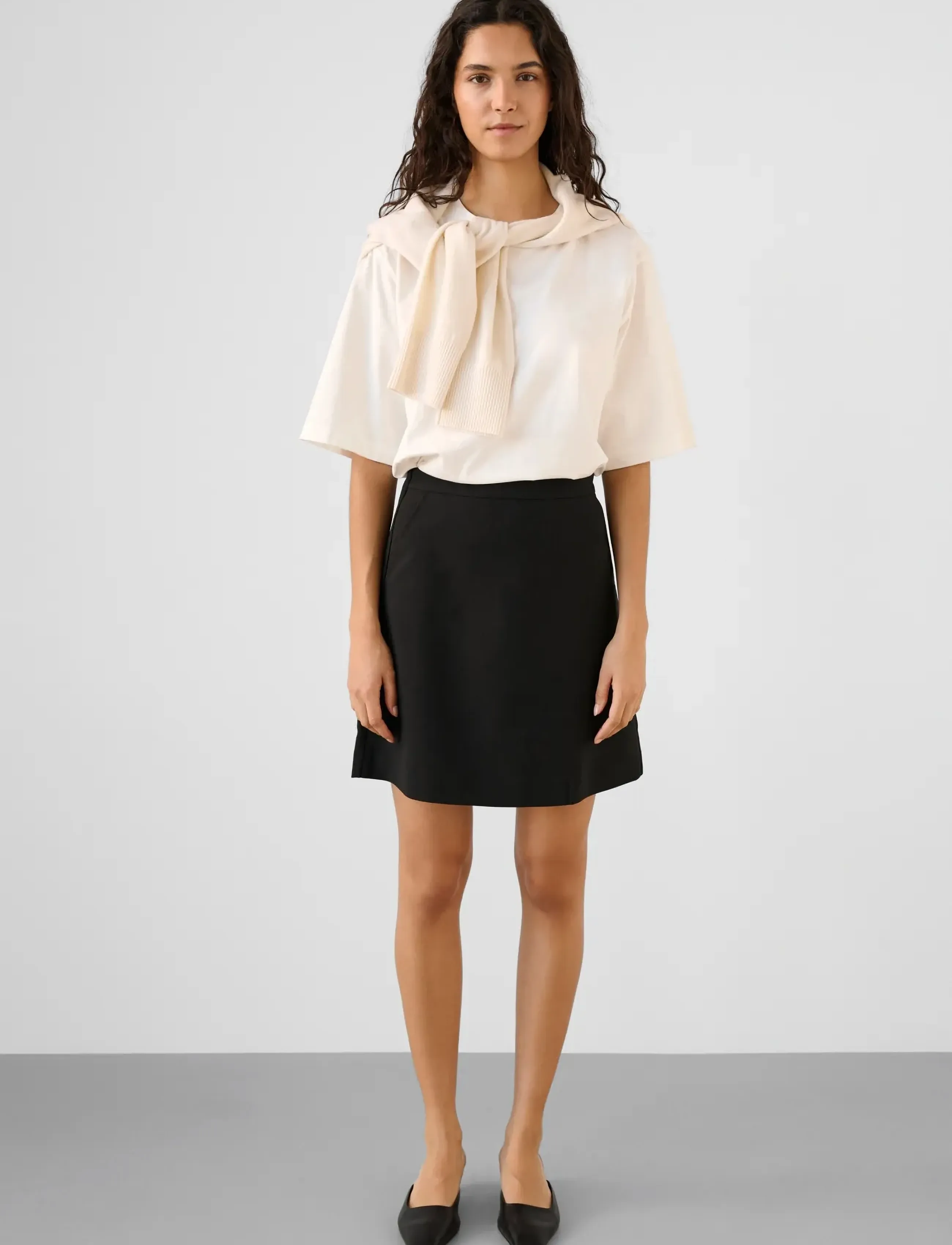 Soaked - SLCorinne Aline skirt - midi-röcke - black - 3