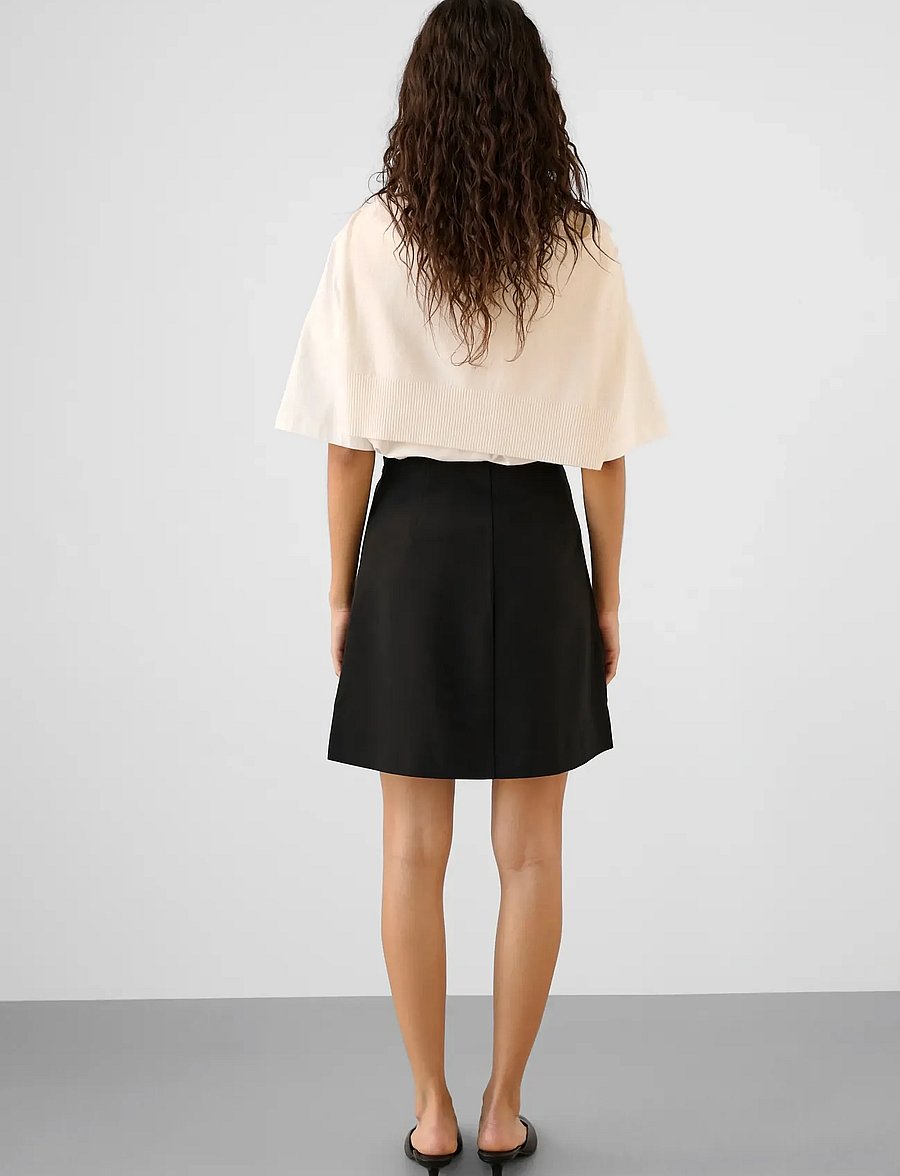 Soaked - SLCorinne Aline skirt - midi-röcke - black - 4