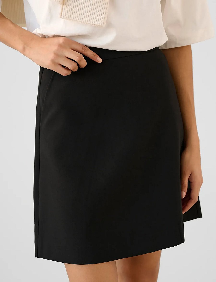 Soaked - SLCorinne Aline skirt - midi-röcke - black - 5