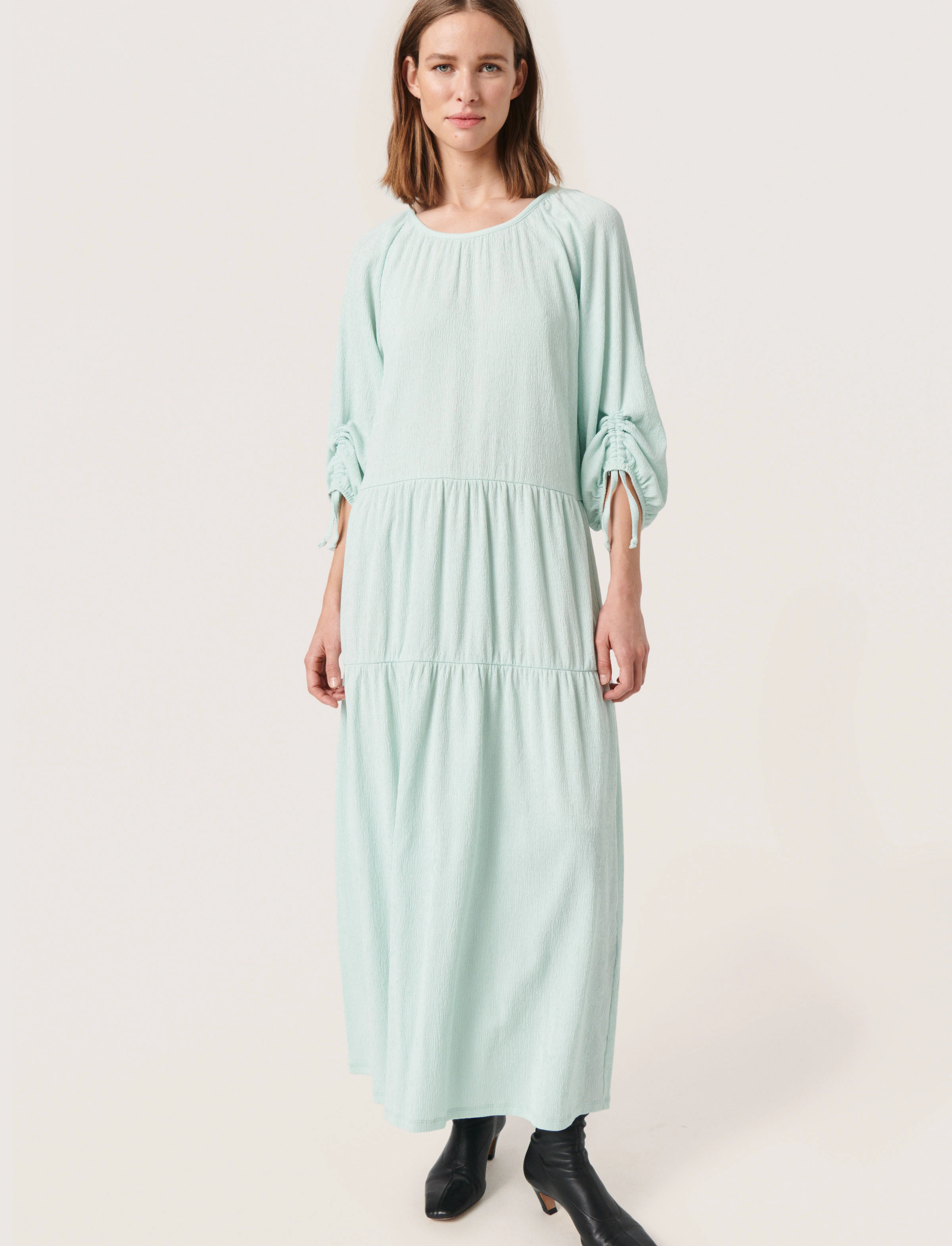 Soaked Slcatharina Dress, S, Blue, Kjoler > Knælange Og Midi, Dame