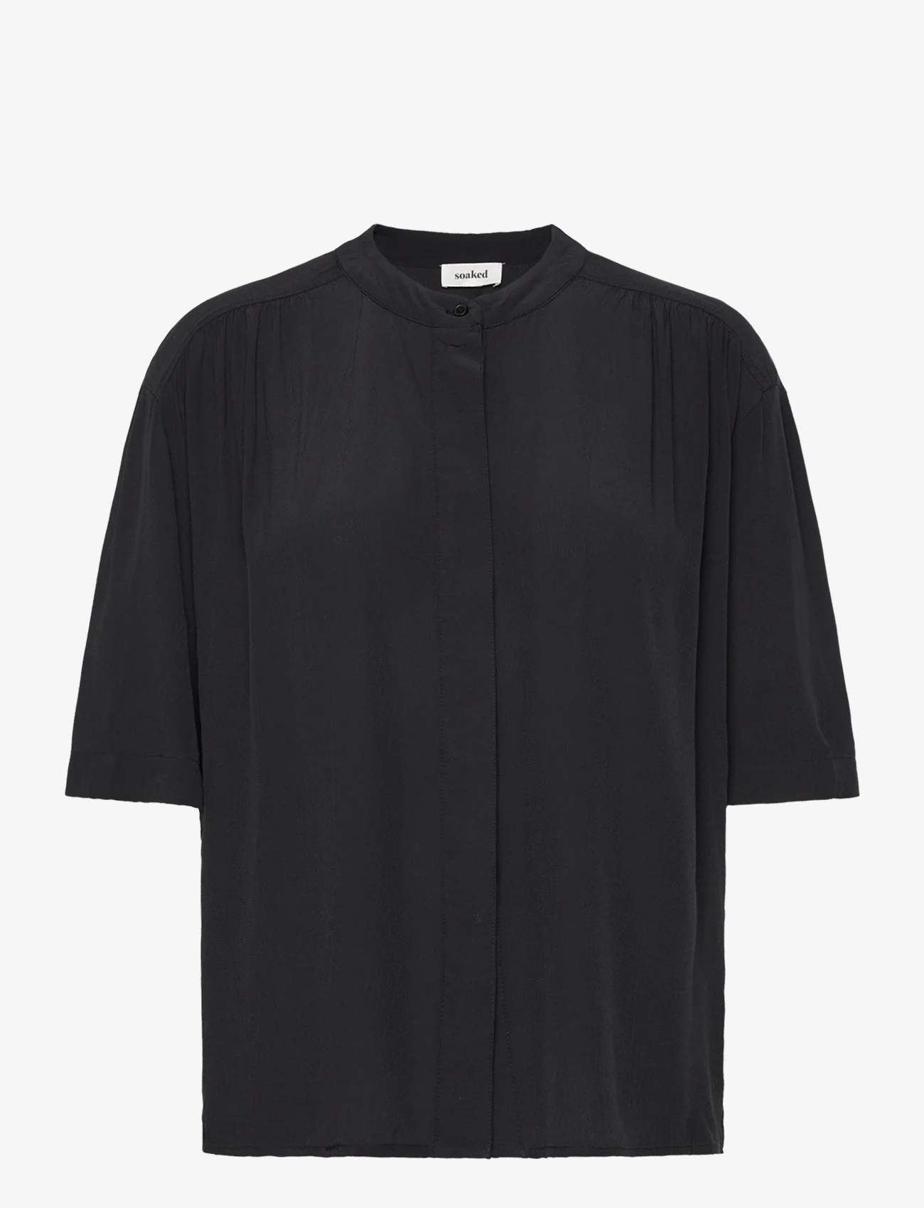 Soaked in Luxury - SLLayna Shirt SS - blouses korte mouwen - black - 0