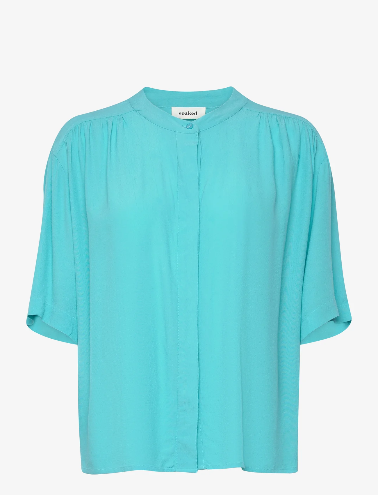 Soaked in Luxury - SLLayna Shirt SS - blouses korte mouwen - sea jet - 0