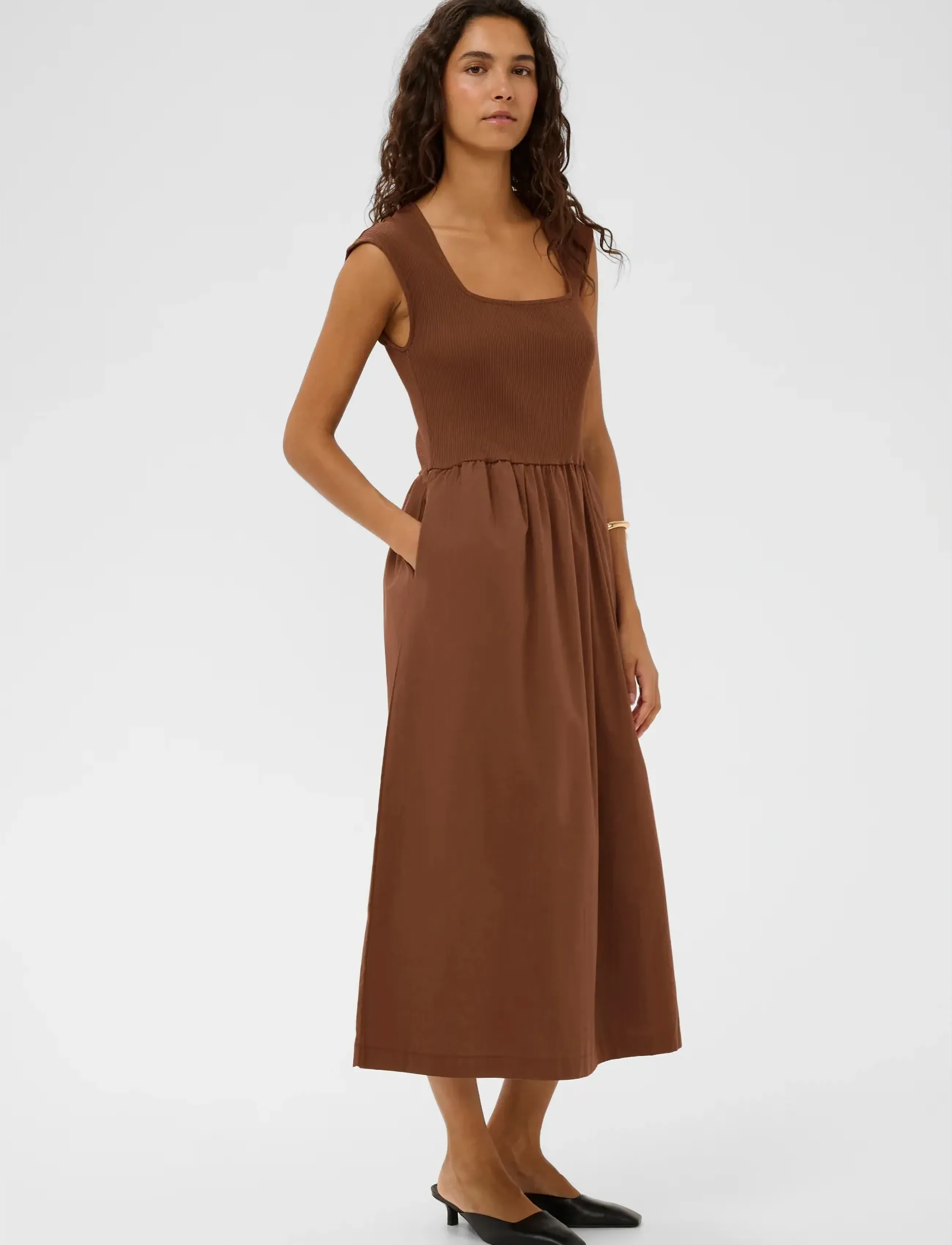 Soaked - SLSimone Phoebe Dress - sommerkjoler - cappuccino - 3