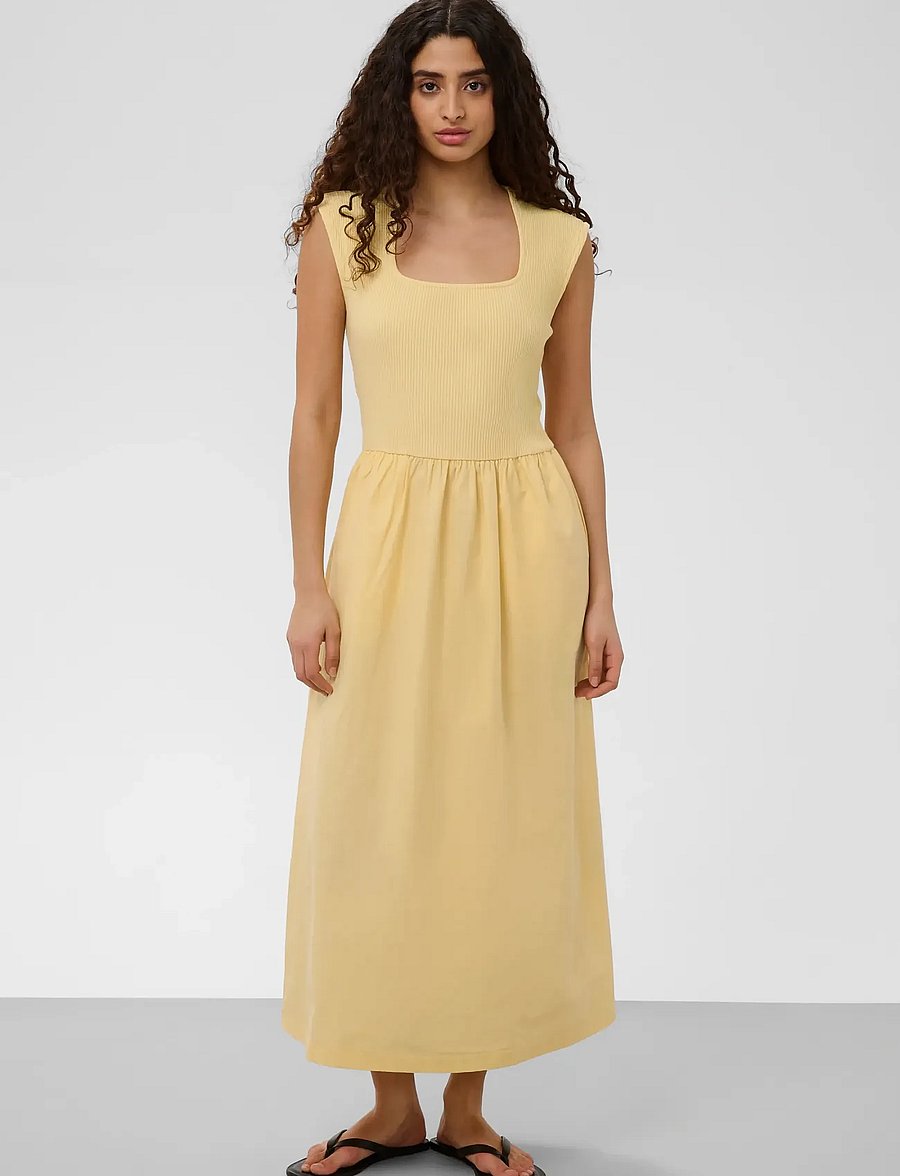 Soaked - SLSimone Phoebe Dress - sommerkleider - reed yellow - 3