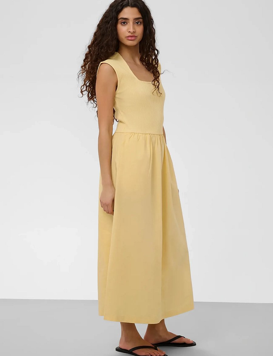 Soaked - SLSimone Phoebe Dress - sommerkleider - reed yellow - 4