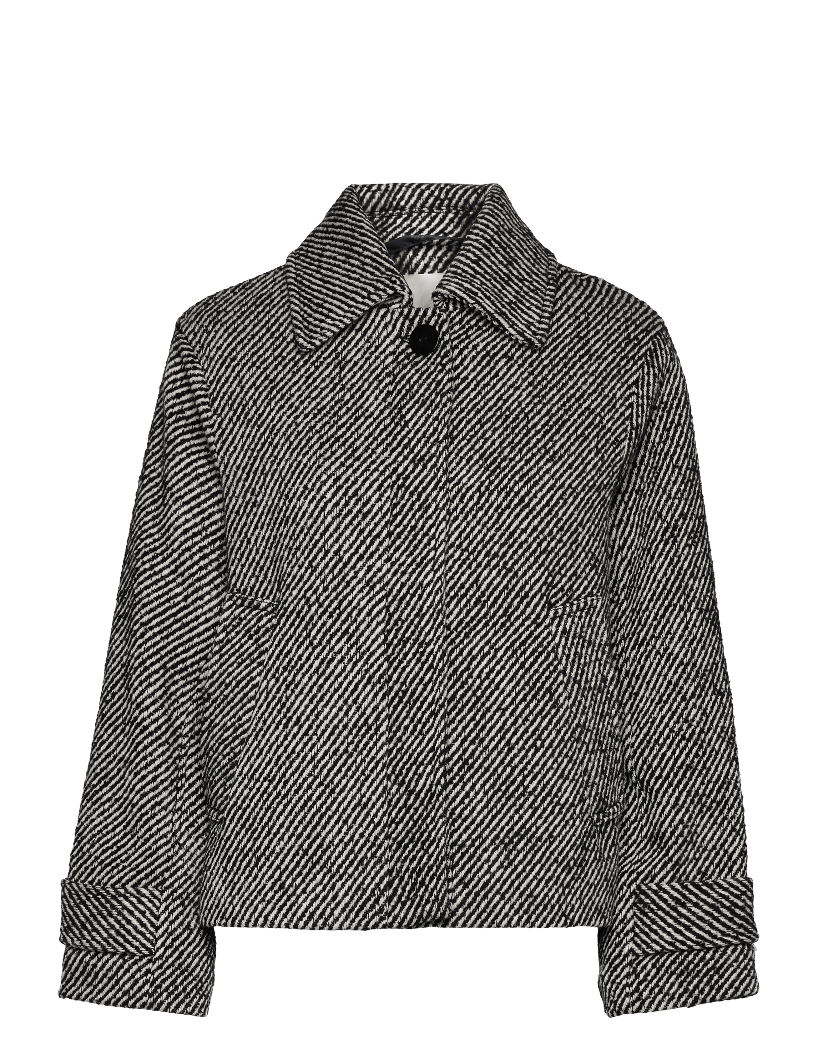 Soaked SLMabel Akeleje Jacket - Soaked in Luxury - BLACK AND WHITE TWILL / black