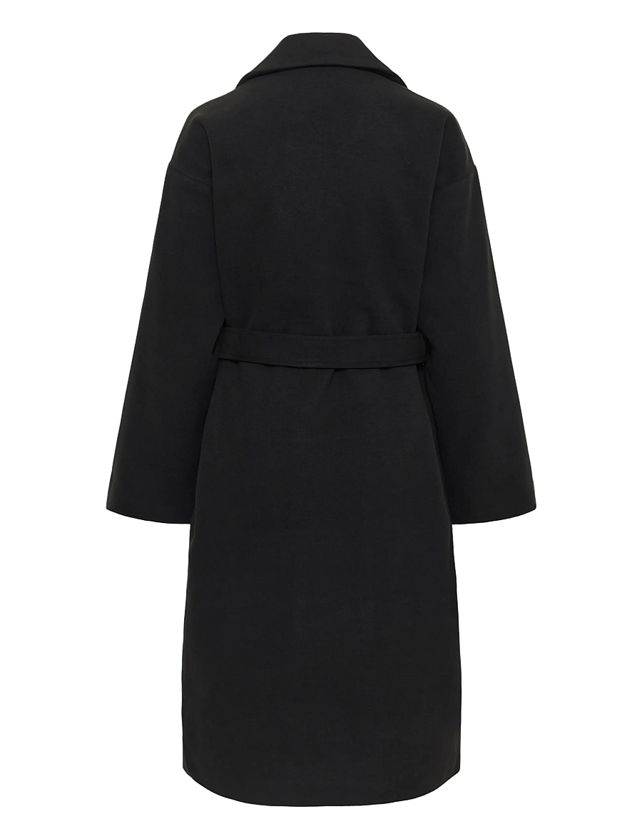 Soaked - SLRubie Belted Coat - vinterjakker - black - 2