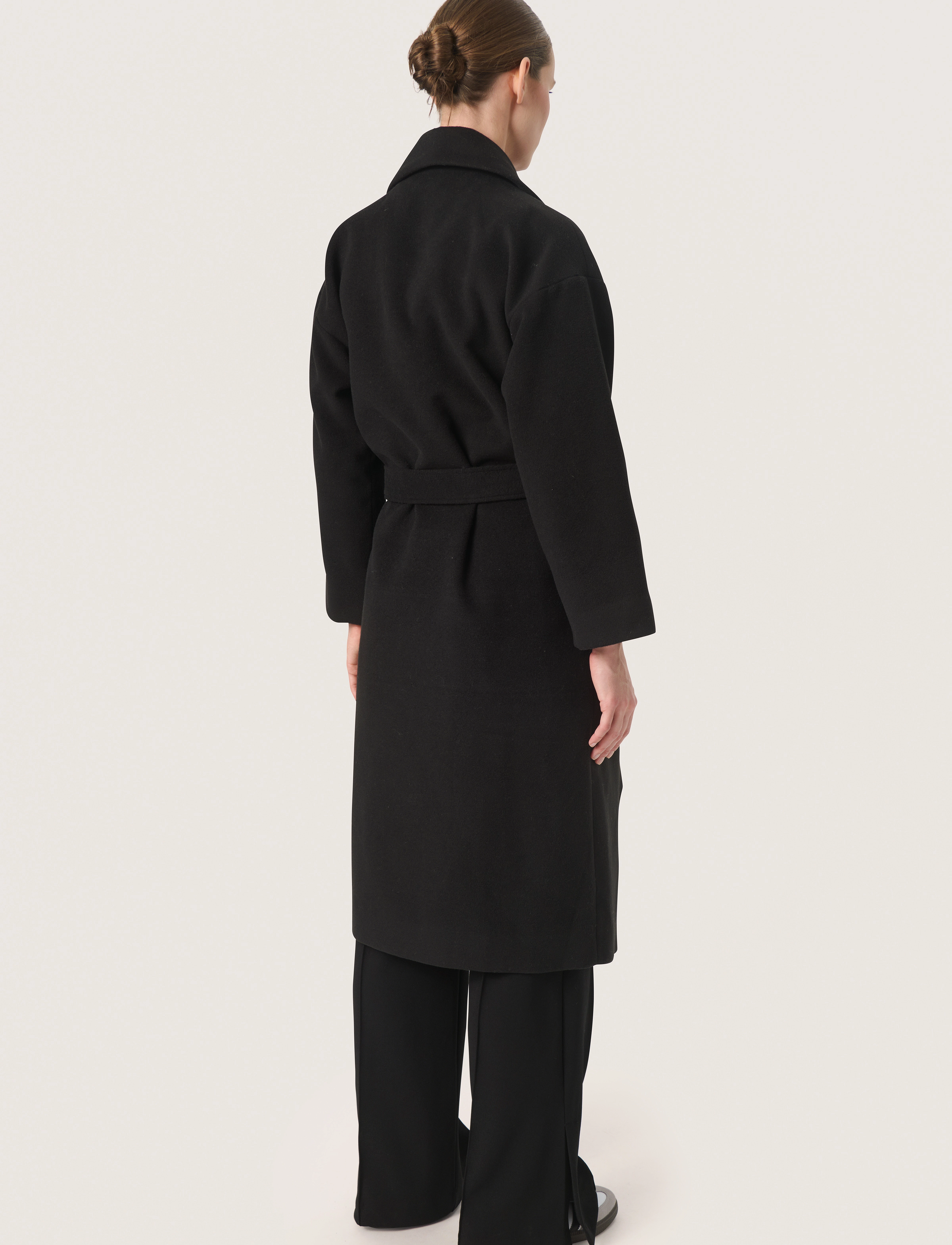 Soaked - SLRubie Belted Coat - winterjacken - black - 4