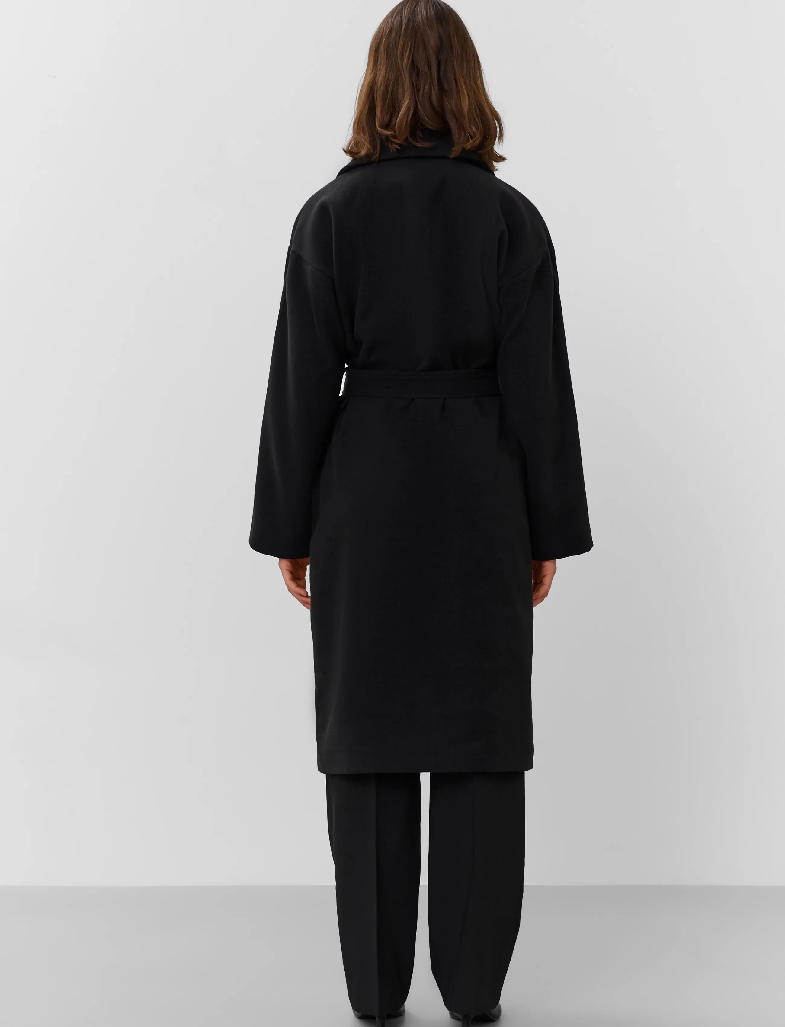 Soaked - SLRubie Belted Coat - vinterjakker - black - 4