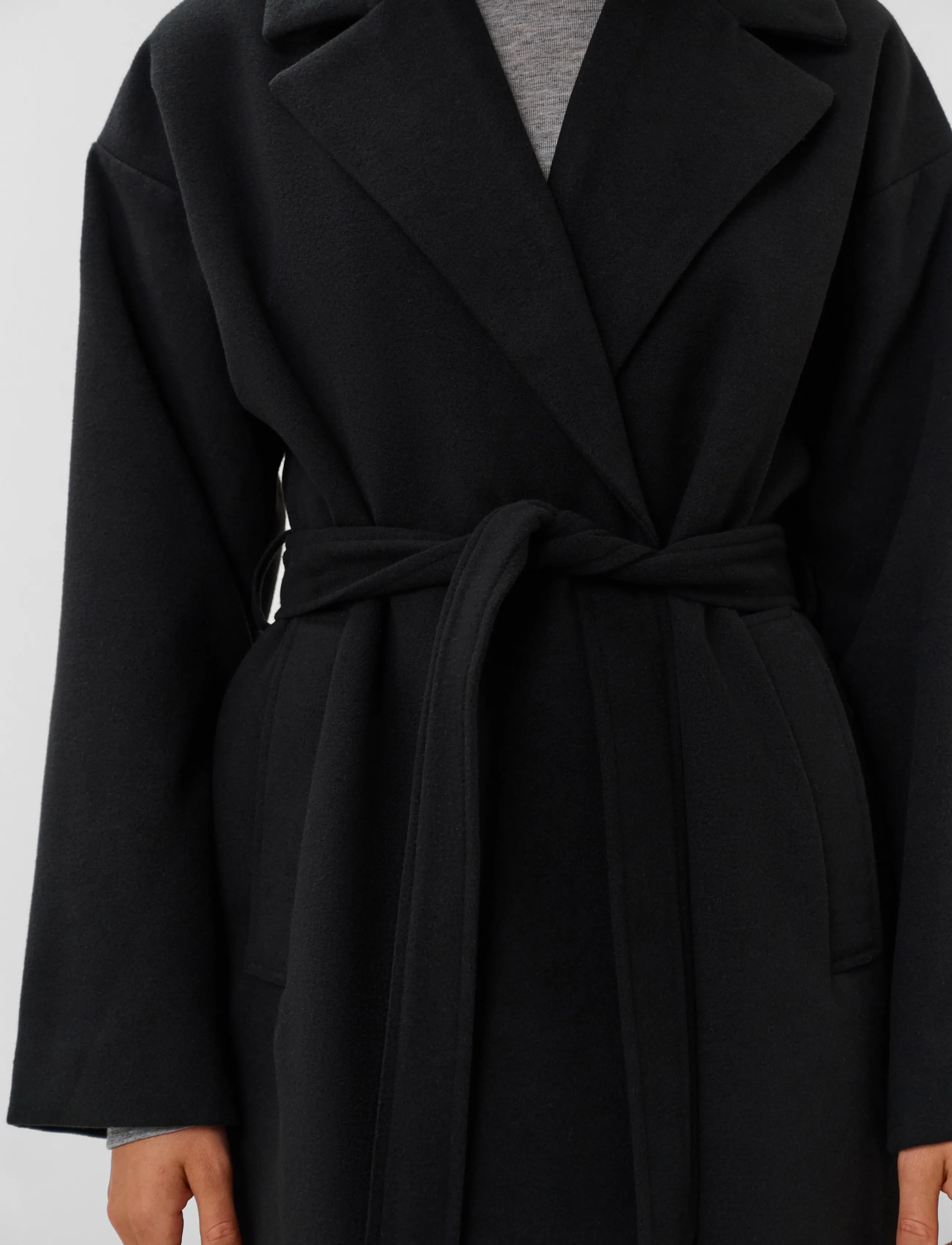 Soaked - SLRubie Belted Coat - vinterjakker - black - 5