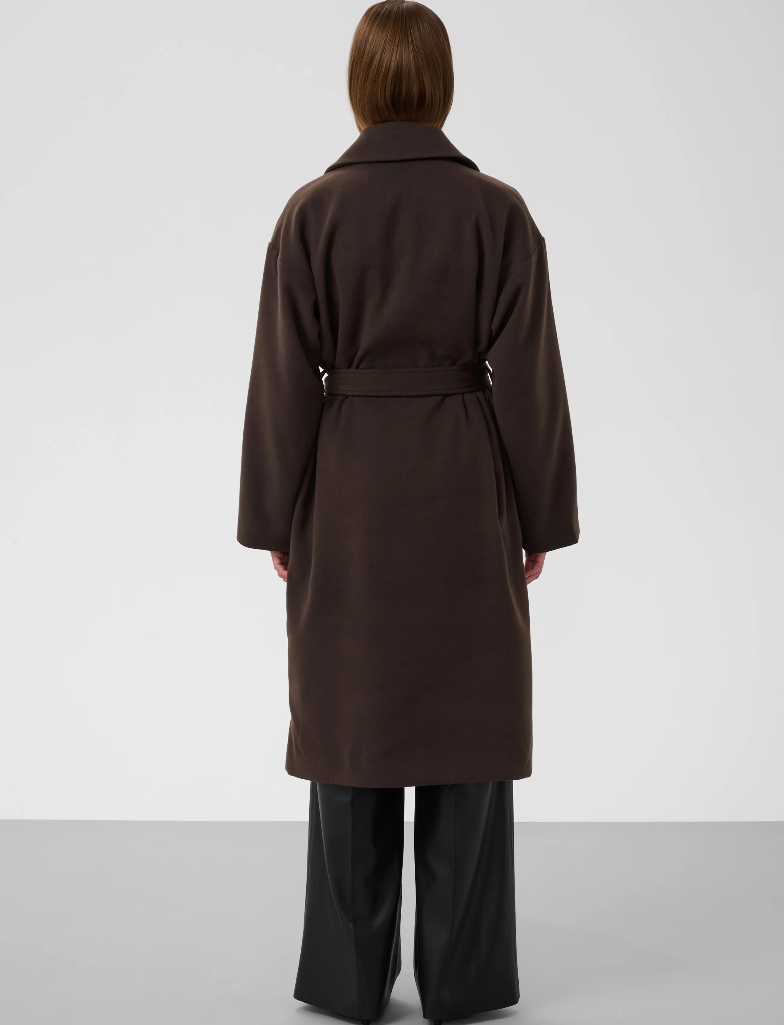 Soaked - SLRubie Belted Coat - winterjacken - chocolate torte - 3